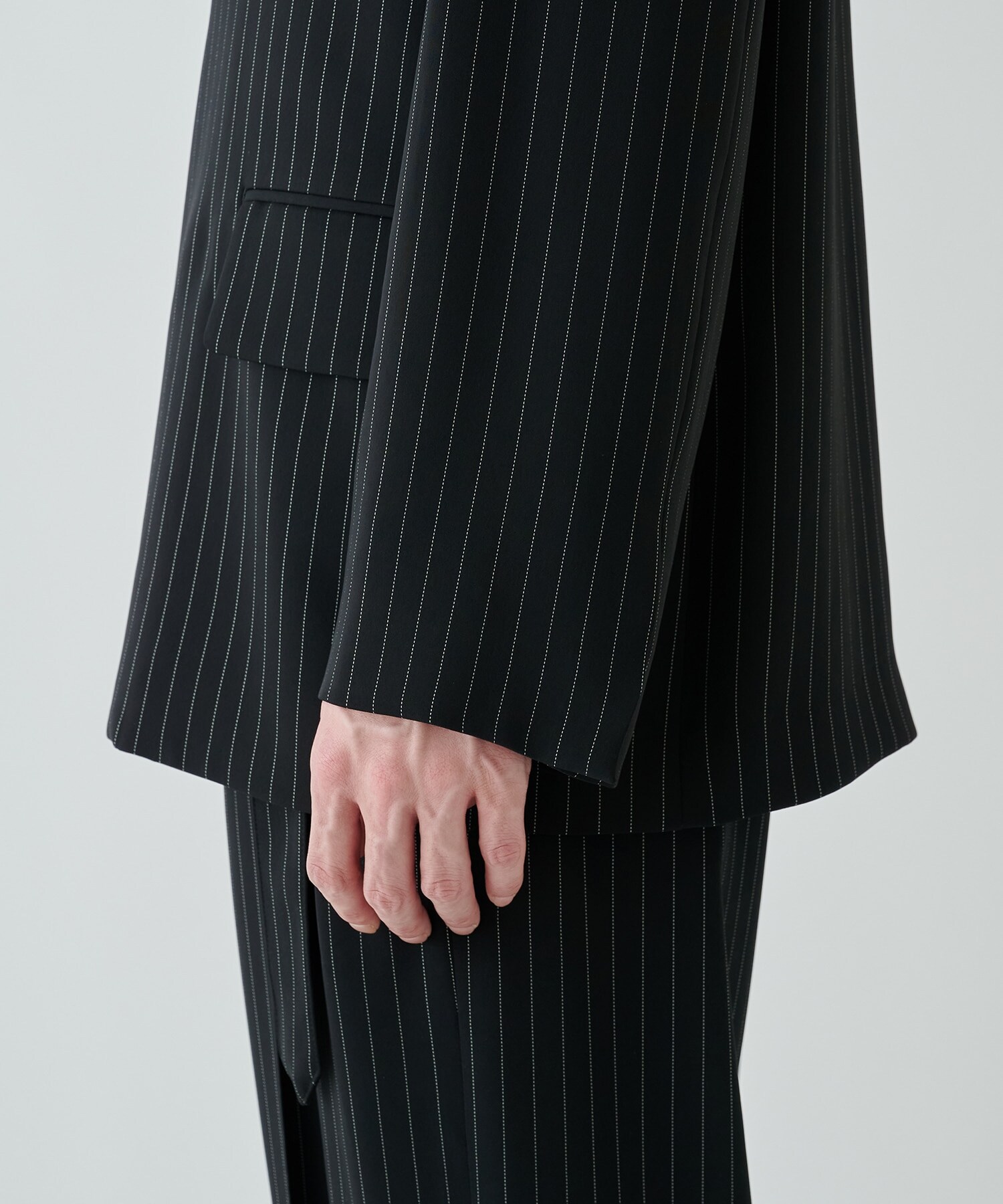 Stripe Double Cloth  Tailored Jacket CULLNI
