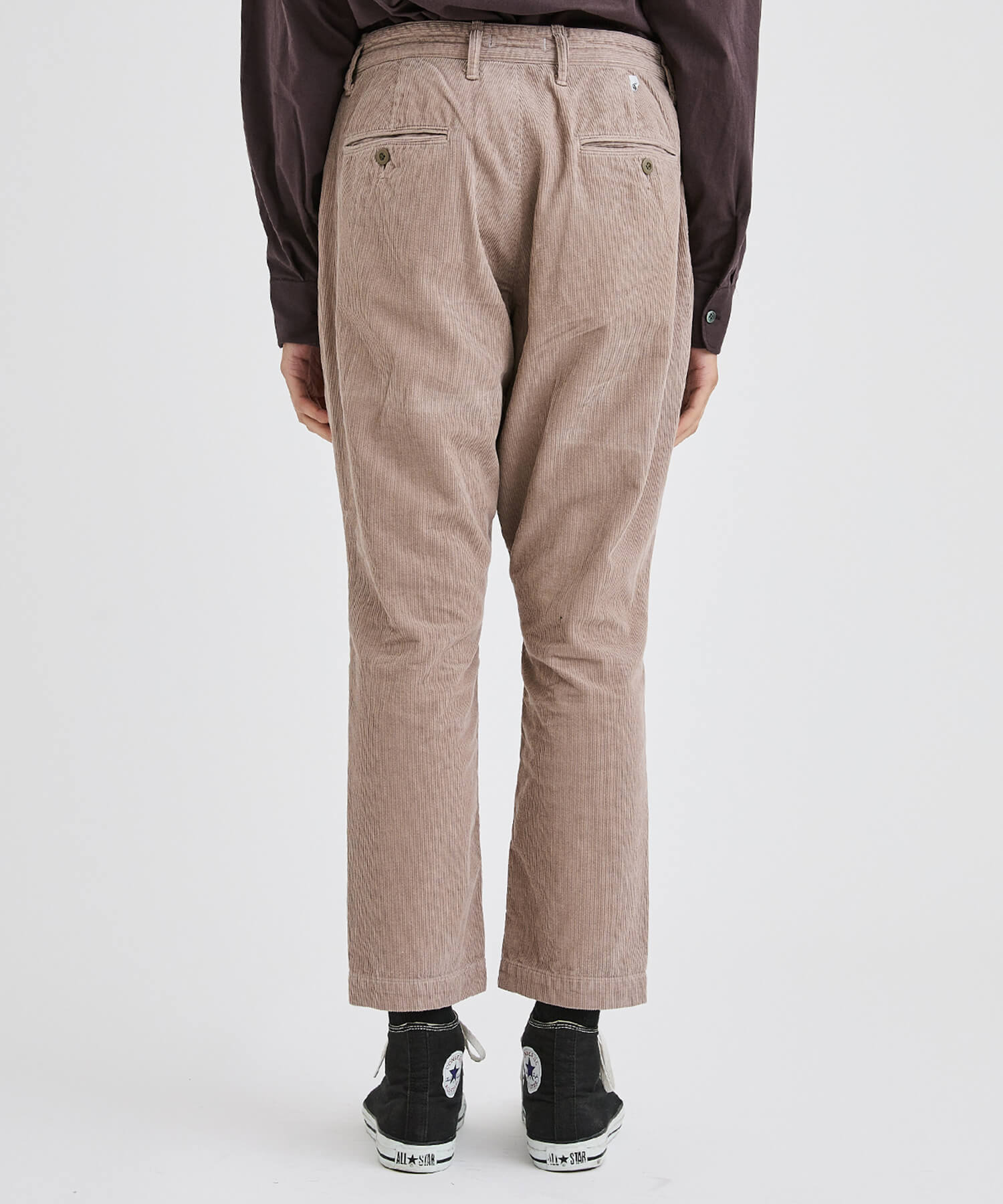 DWELLER CHINO TROUSERS RELAXED FIT COTTON CORD OVERDYED nonnative