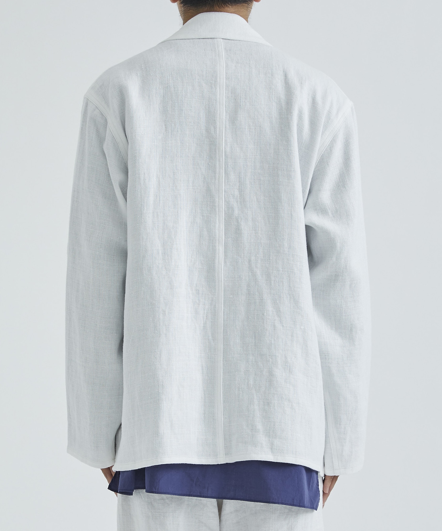 Heavy Linen Work Cardigan Jacket blurhms