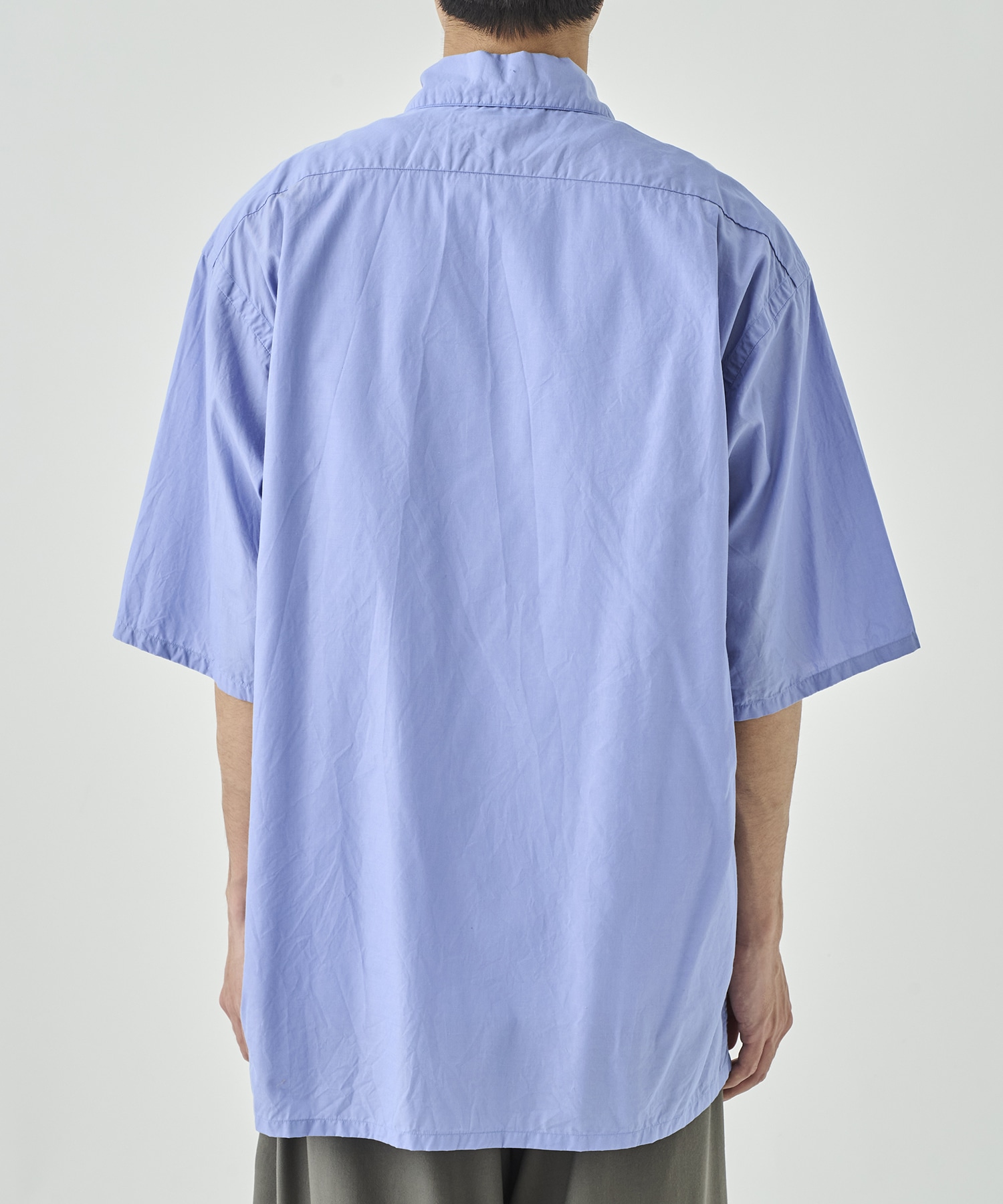Chambray Open-collar Shirt blurhms
