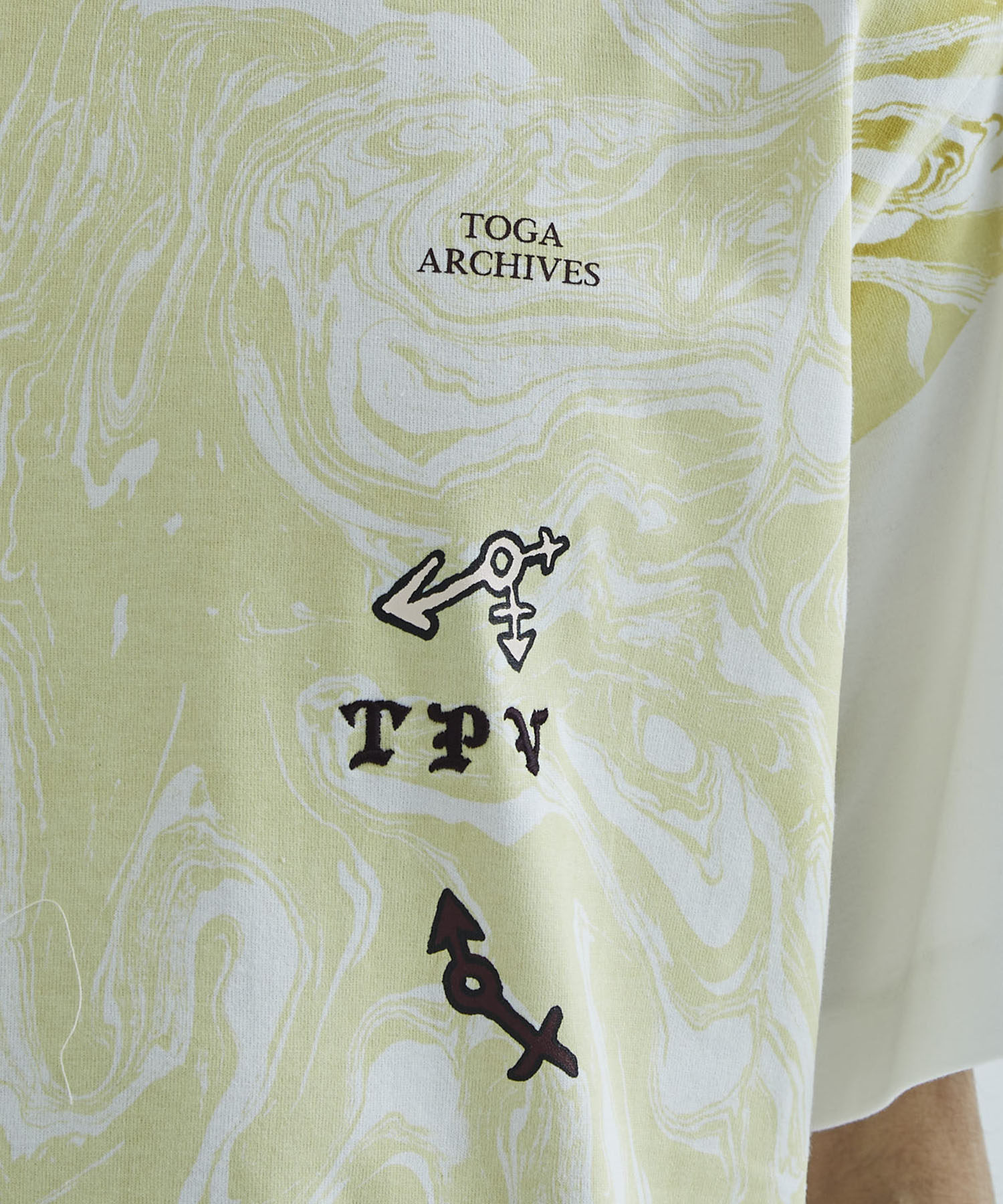 Marble print T-shirt TOGA VIRILIS
