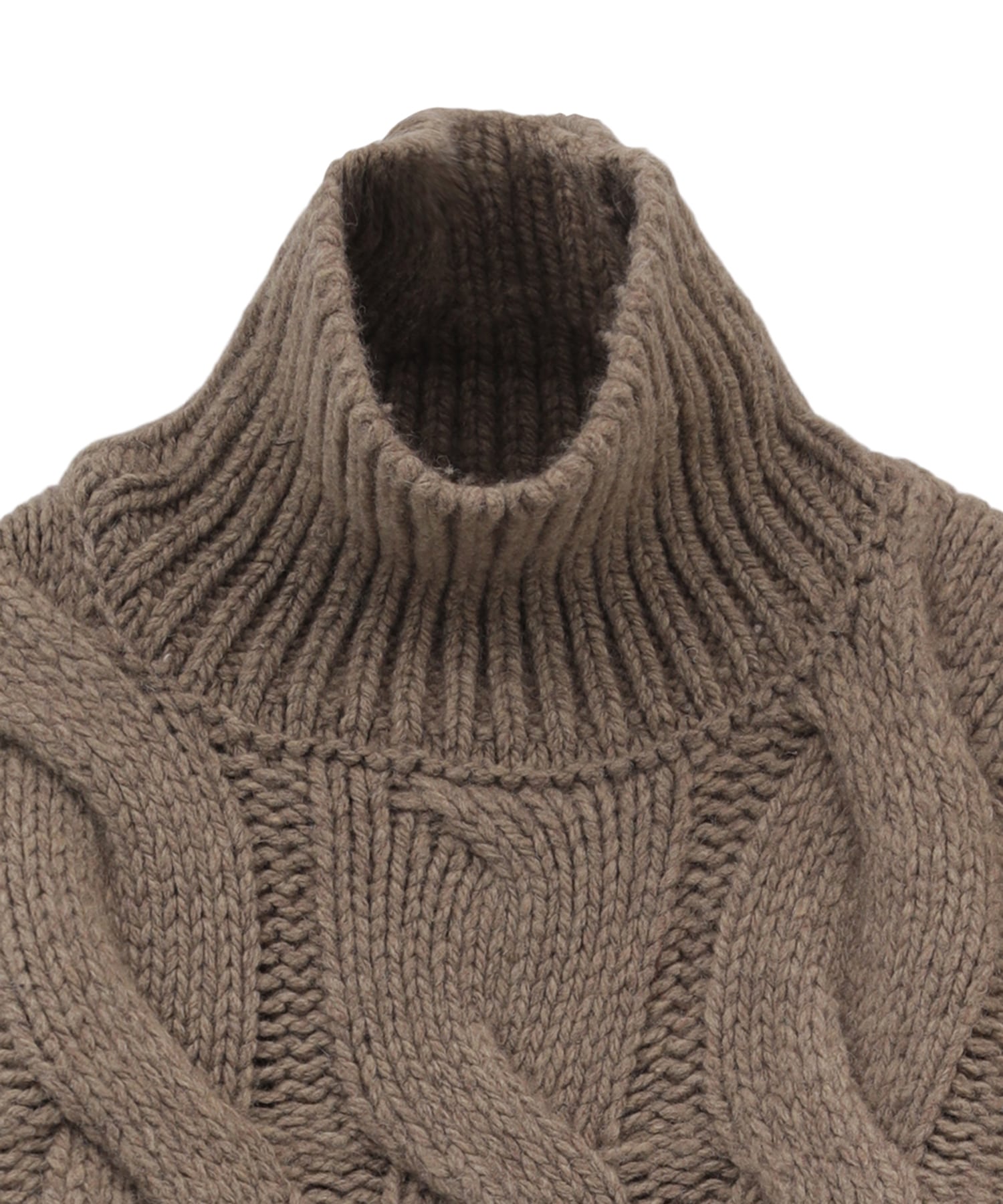 BIG CABLE OVER HAND KNIT TOPS CLANE