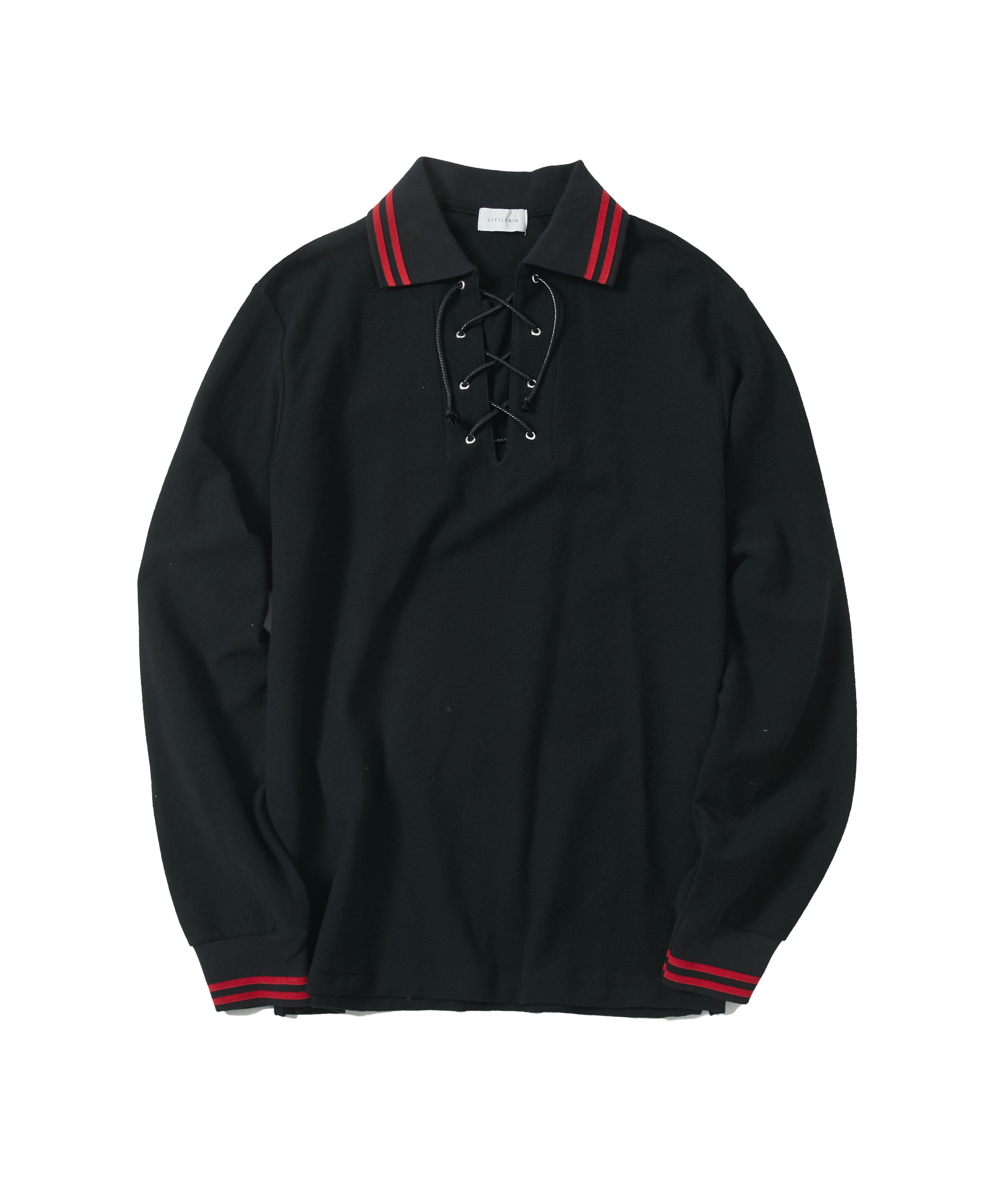 L/S Lace Up Polo SH