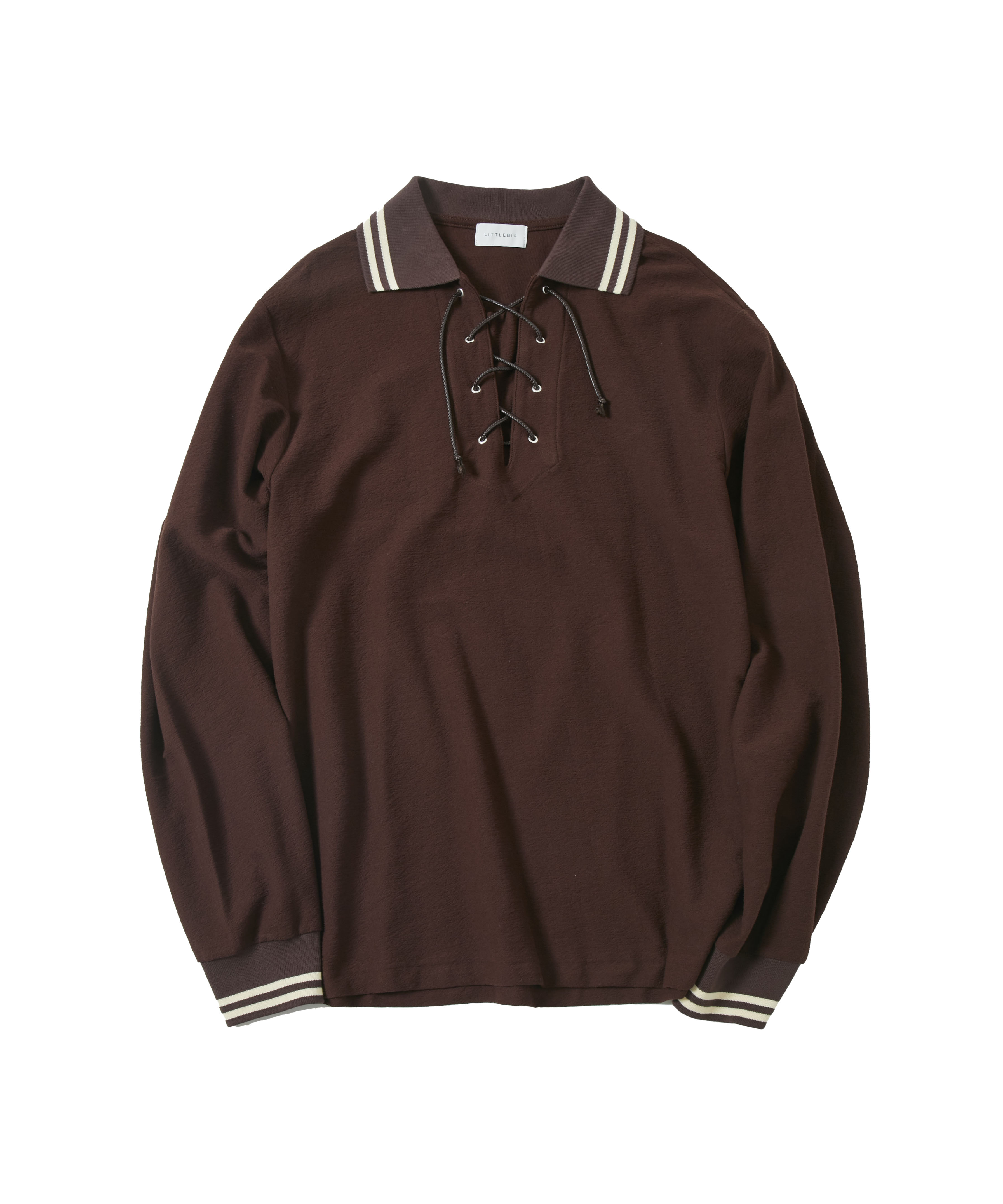L/S Lace Up Polo SH