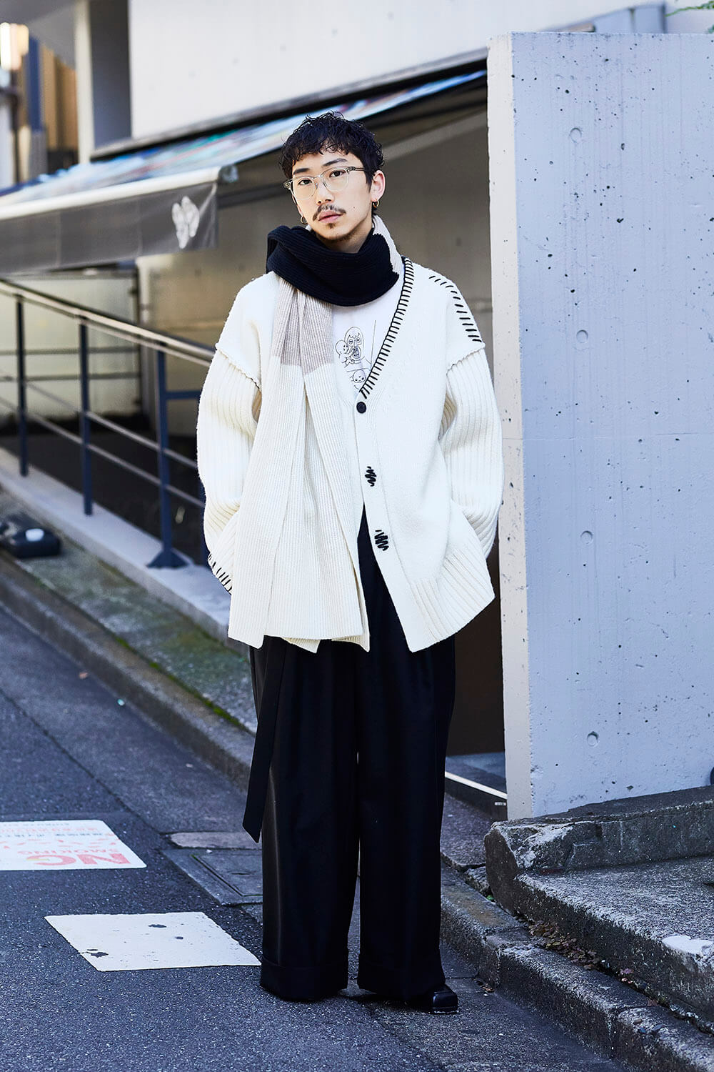 LiNoH】HANDSTITCH CARDIGAN-