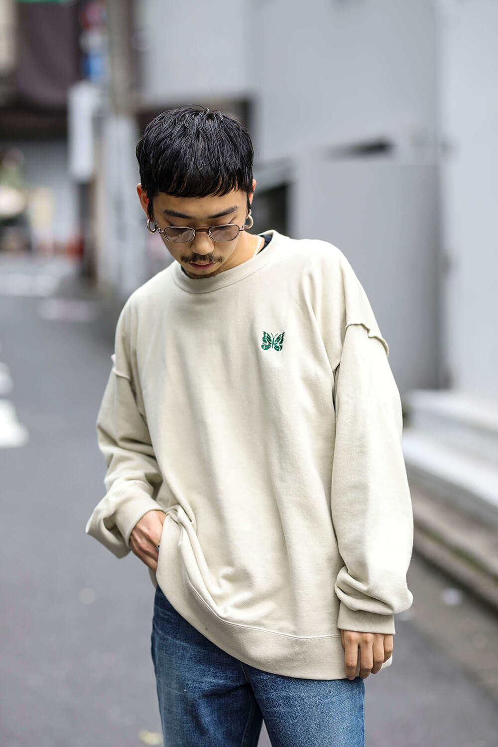 ニードルス スウェットSグリーンgreen STUDIOUS ☺︎最終お値下げ☺︎-