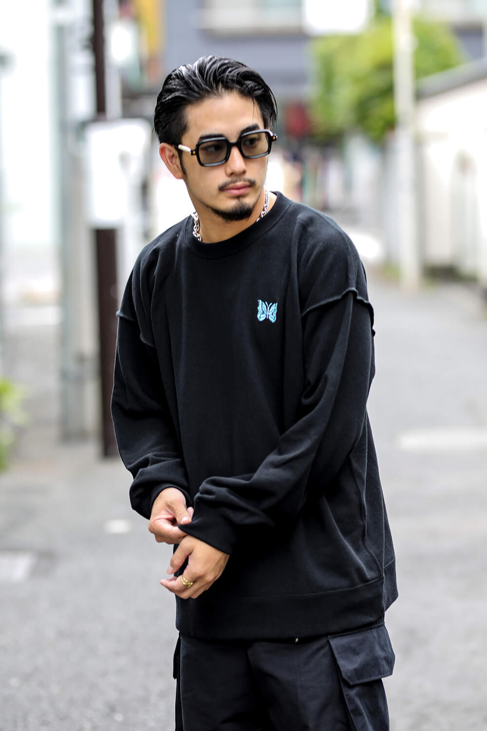 スウェット L グリーン green studious 別注 sweat-