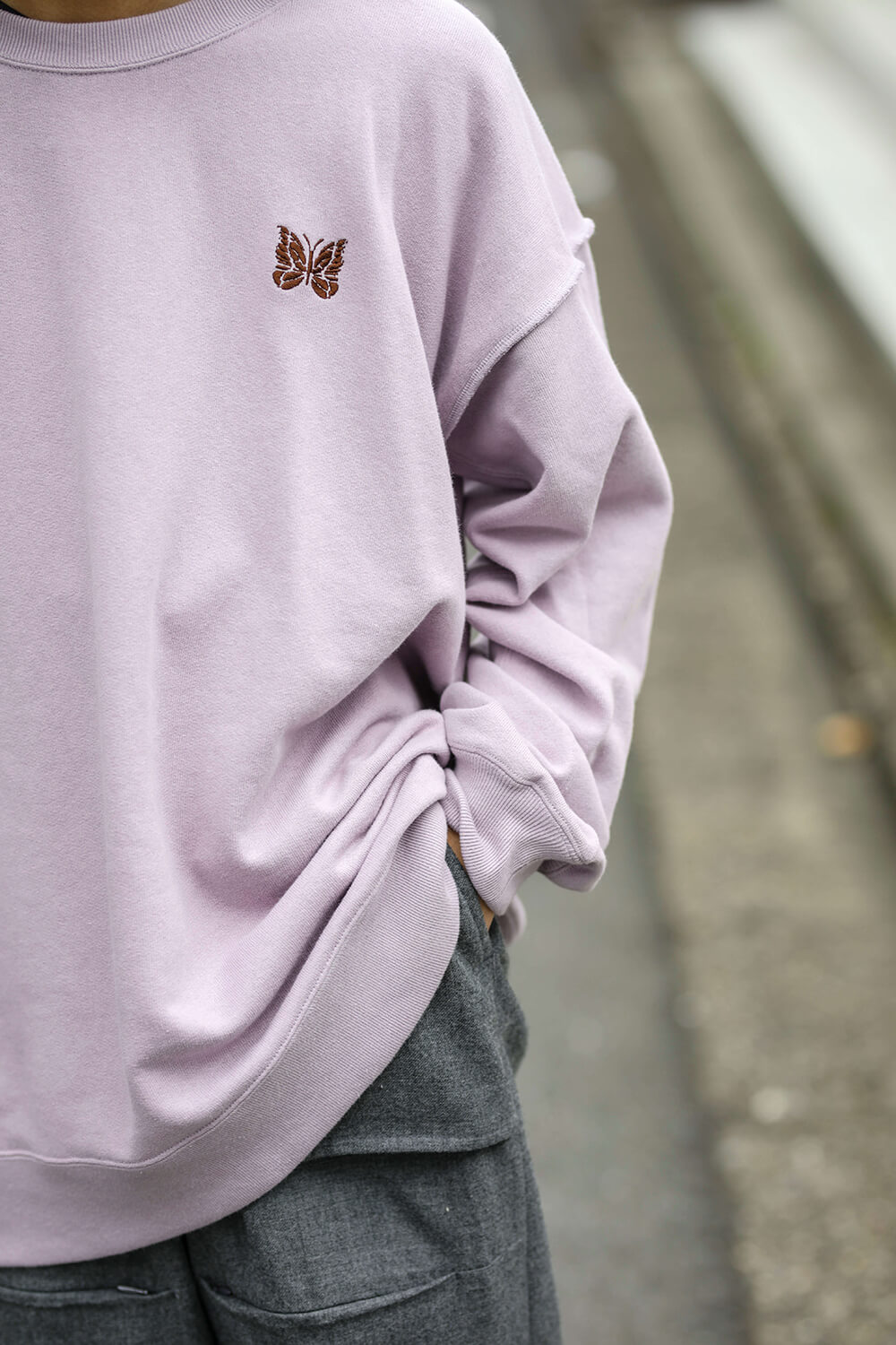 SEAL限定商品】 Needles papillon sweat studious別注 トップス