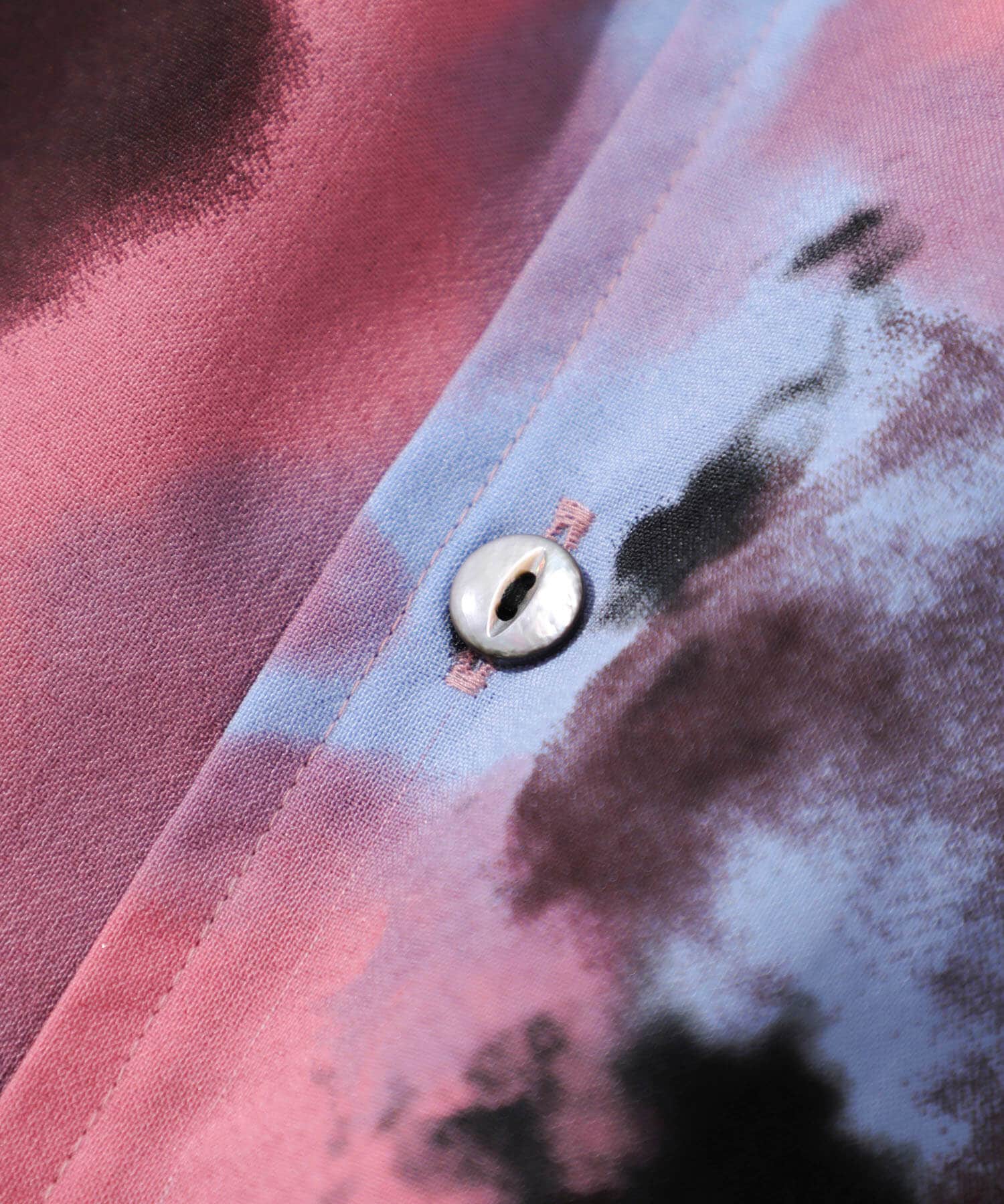 【レア】SHAREEF 刺繍デザイン レーヨンシャツジャケット 1 パープル
