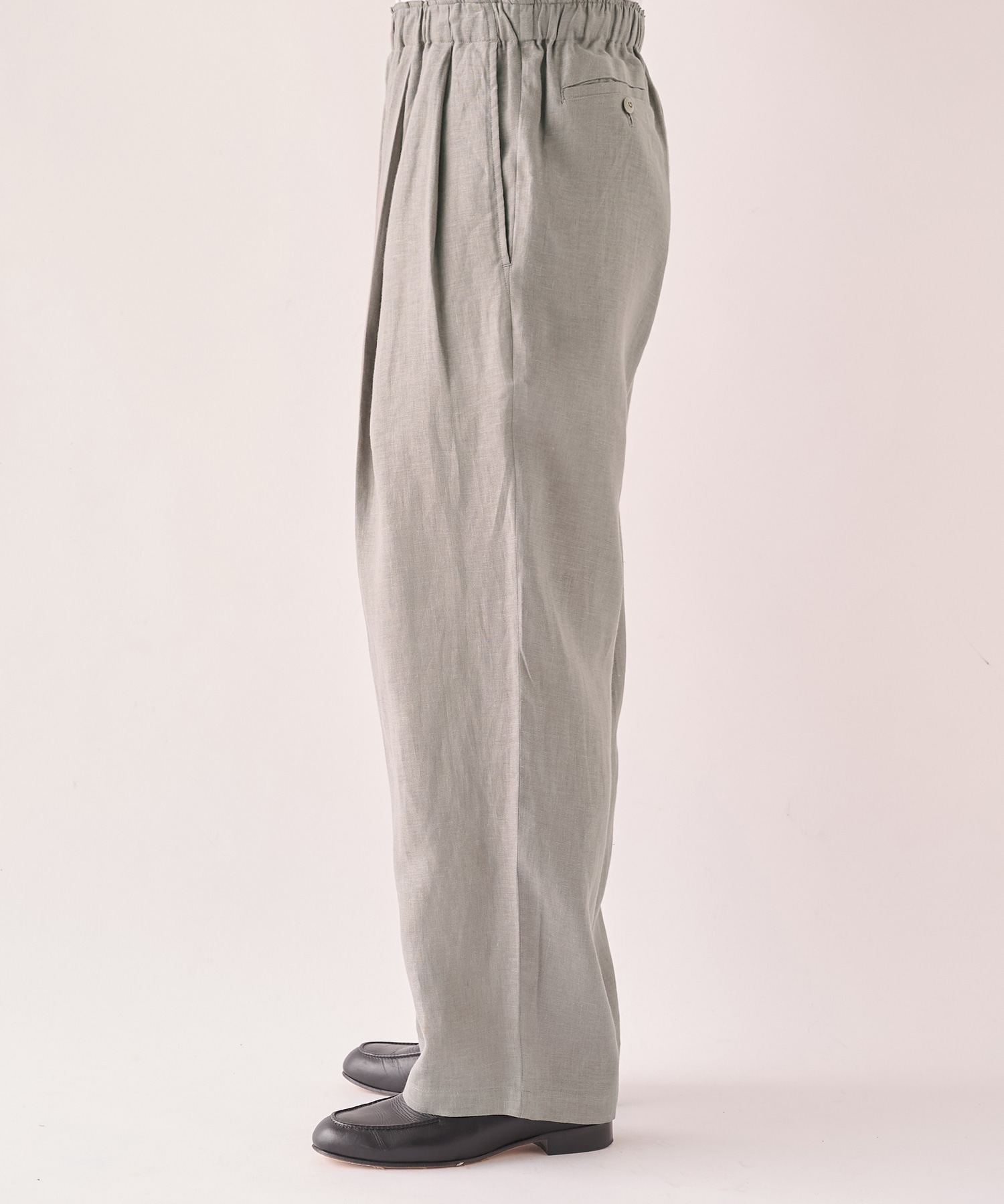 別注 LINEN TROPICAL WIDE LEG EASY PANTS MARKAWARE/marka