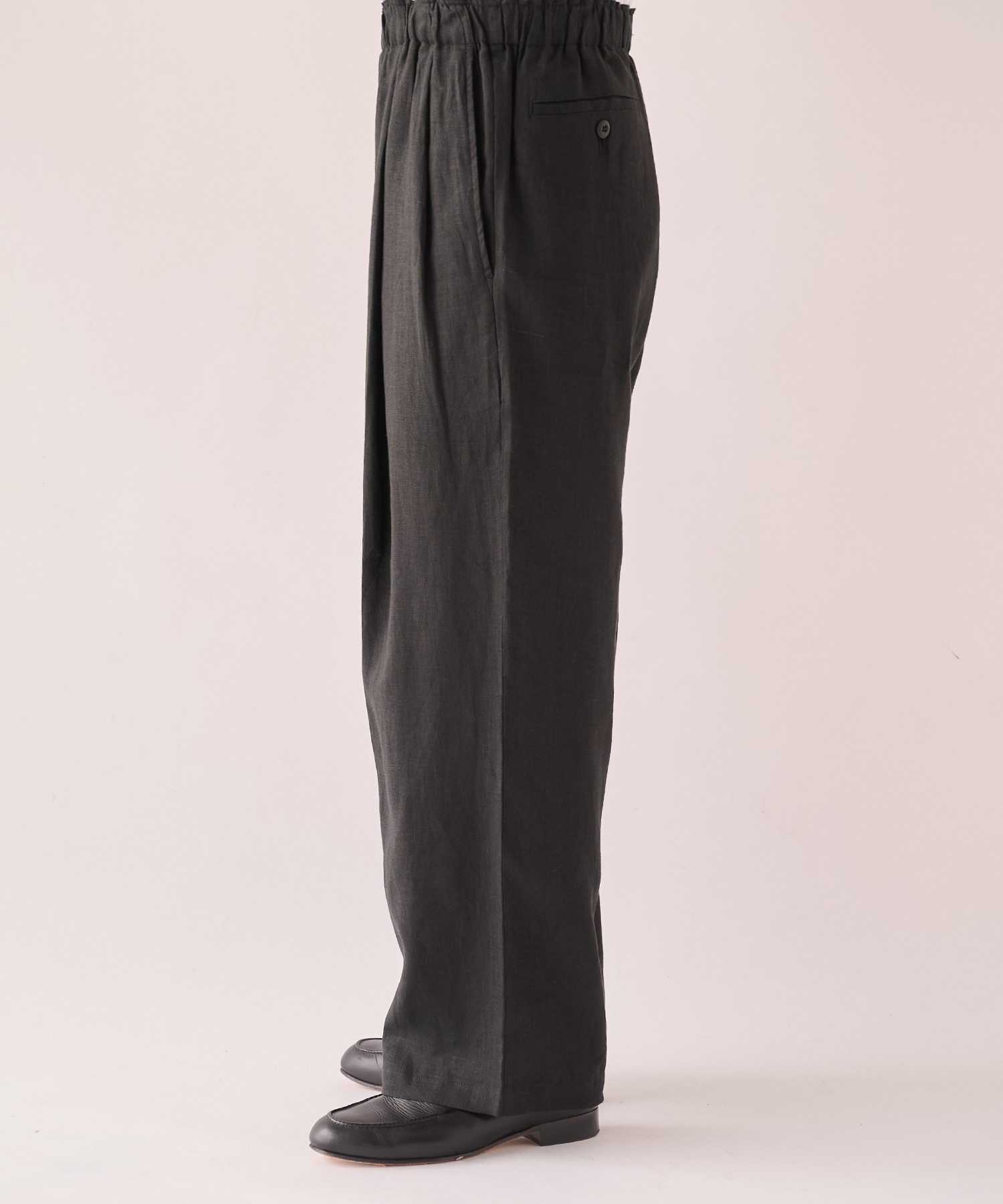 別注 LINEN TROPICAL WIDE LEG EASY PANTS MARKAWARE/marka