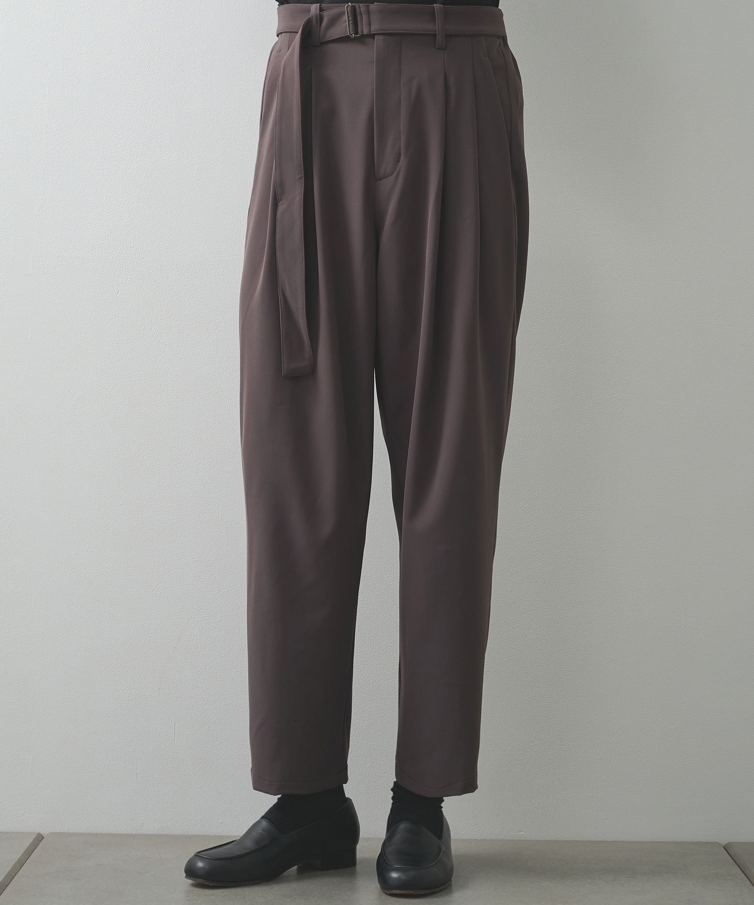 別注 BELTED WIDE TAPERD TROUSERS ATTACHMENT
