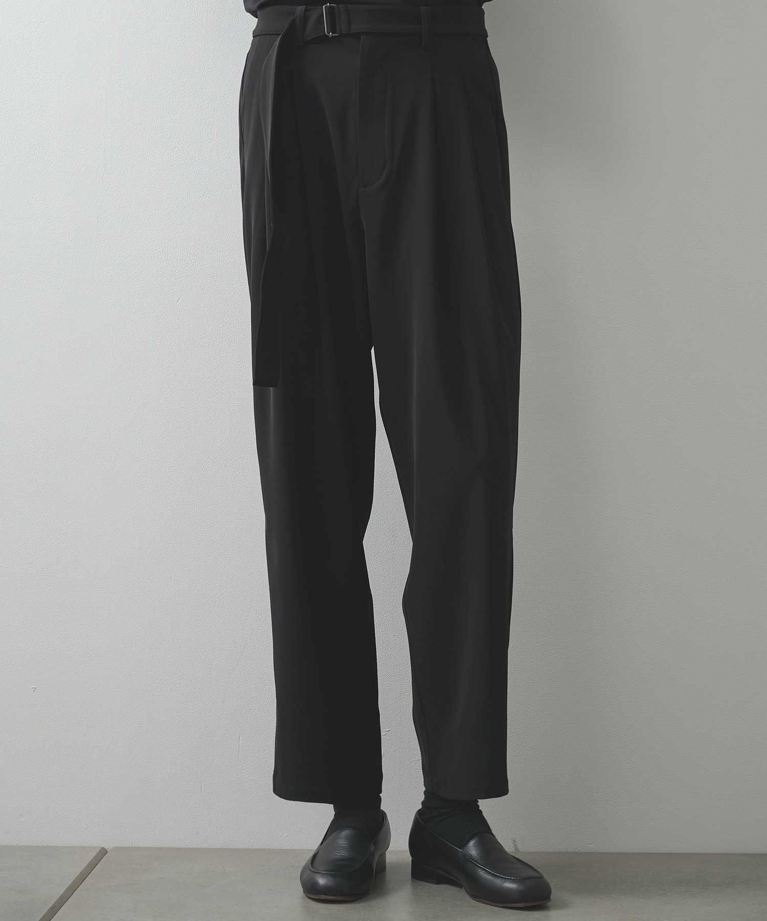 別注 BELTED WIDE TAPERD TROUSERS ATTACHMENT