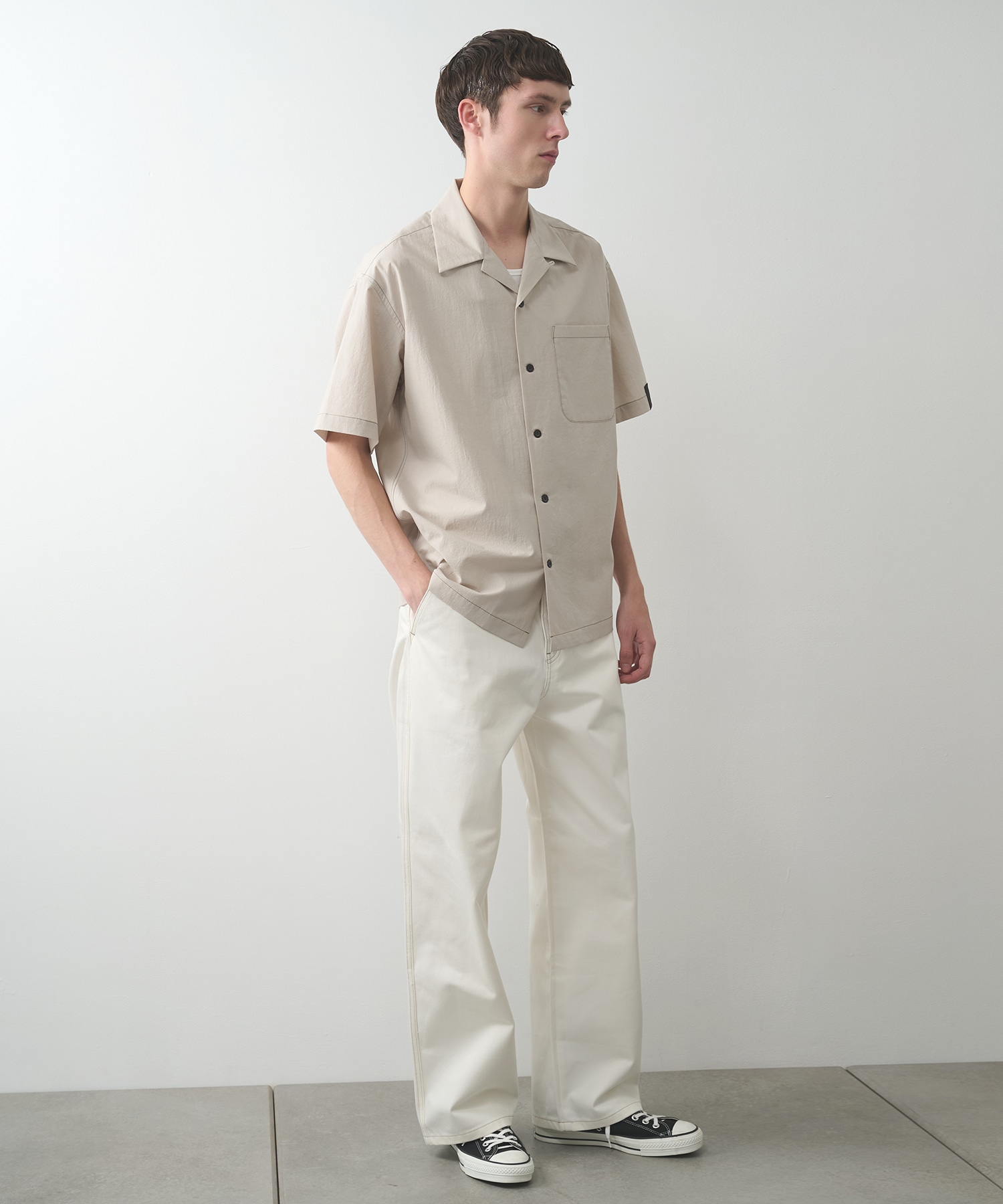 2261-SH56-002-SS開襟シャツ | NHOOLYWOOD