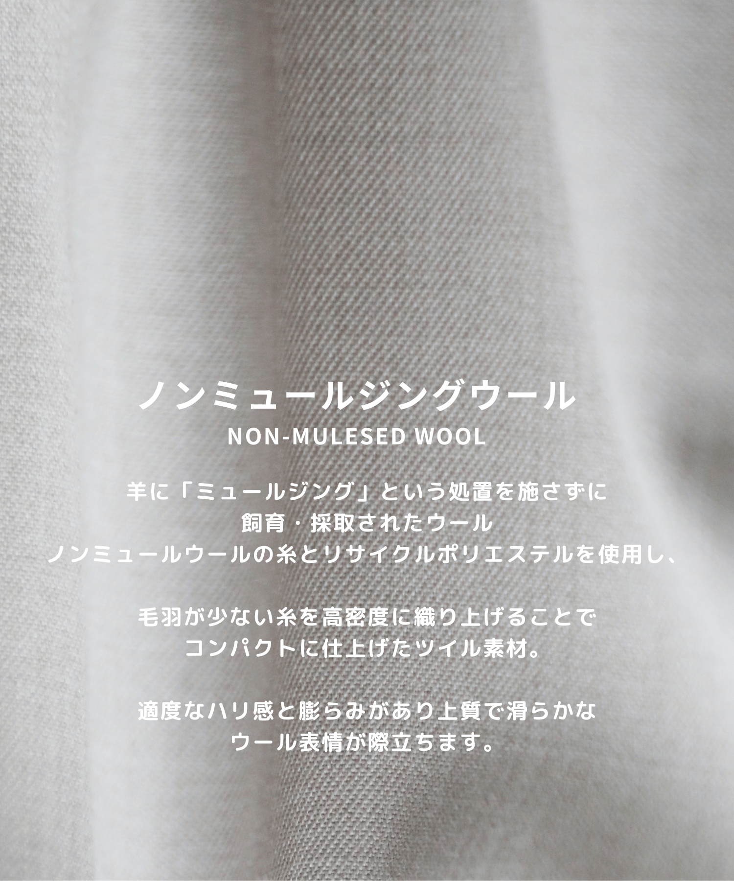Non-Mulesed W Pegtop Slacks STUDIOUS