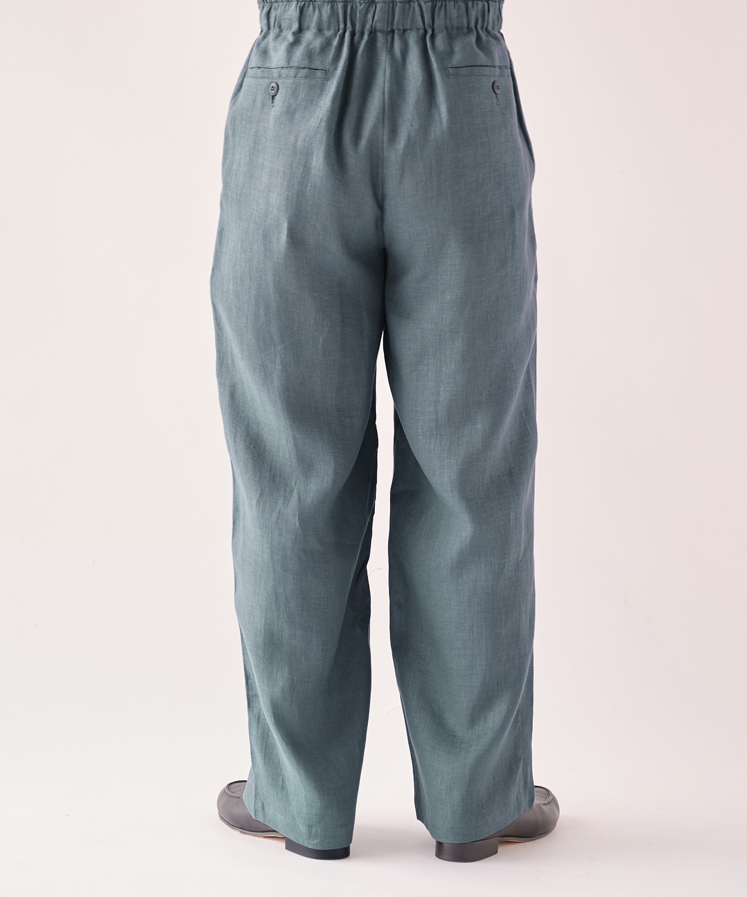 別注 LINEN TROPICAL WIDE LEG EASY PANTS MARKAWARE/marka