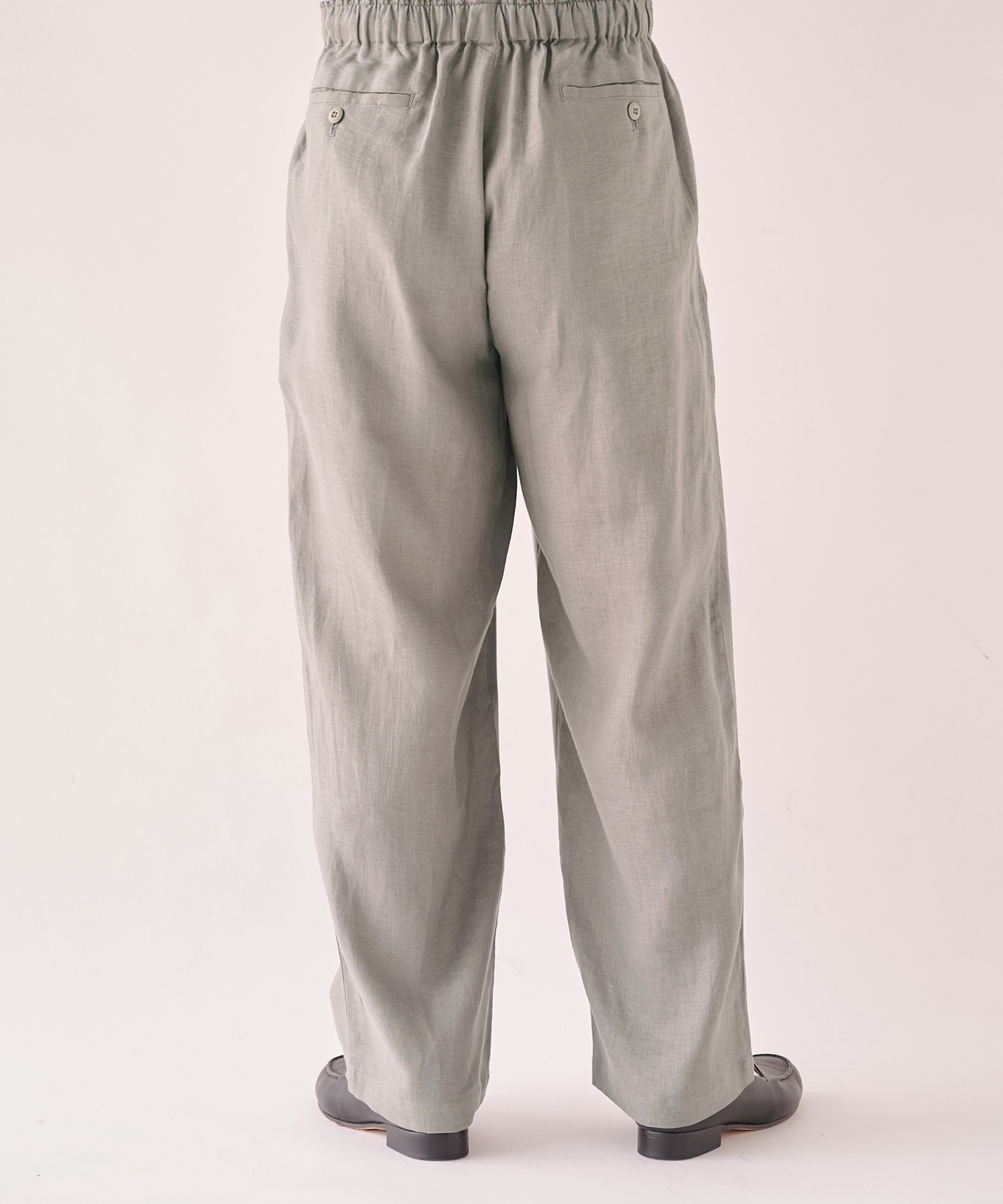 別注 LINEN TROPICAL WIDE LEG EASY PANTS MARKAWARE/marka