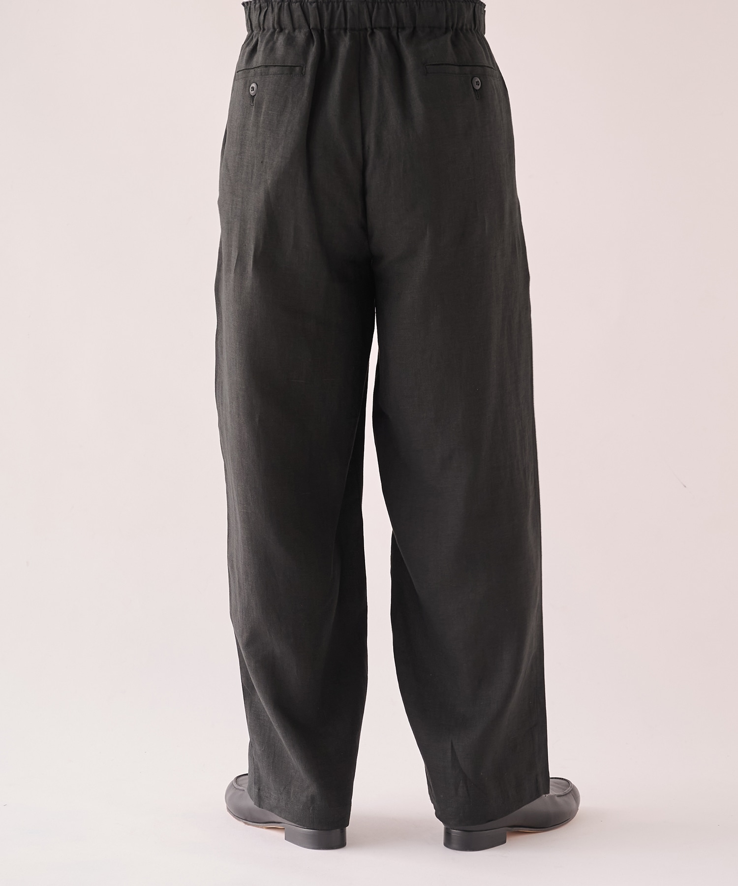 別注 LINEN TROPICAL WIDE LEG EASY PANTS MARKAWARE/marka