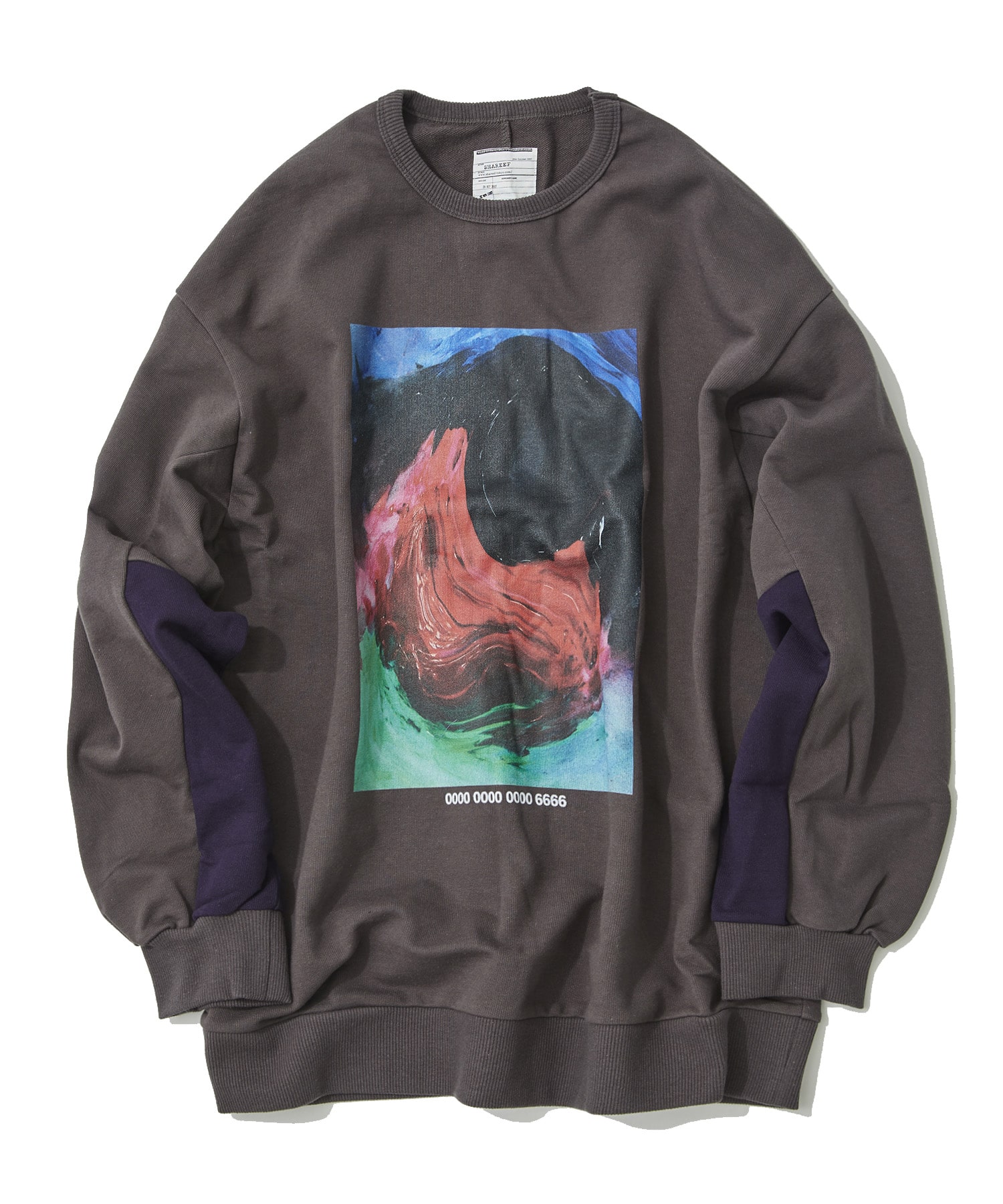 PAINT BIG SWEAT(1 DARK GREY): SHAREEF: MENS｜ STUDIOUS ONLINE公式