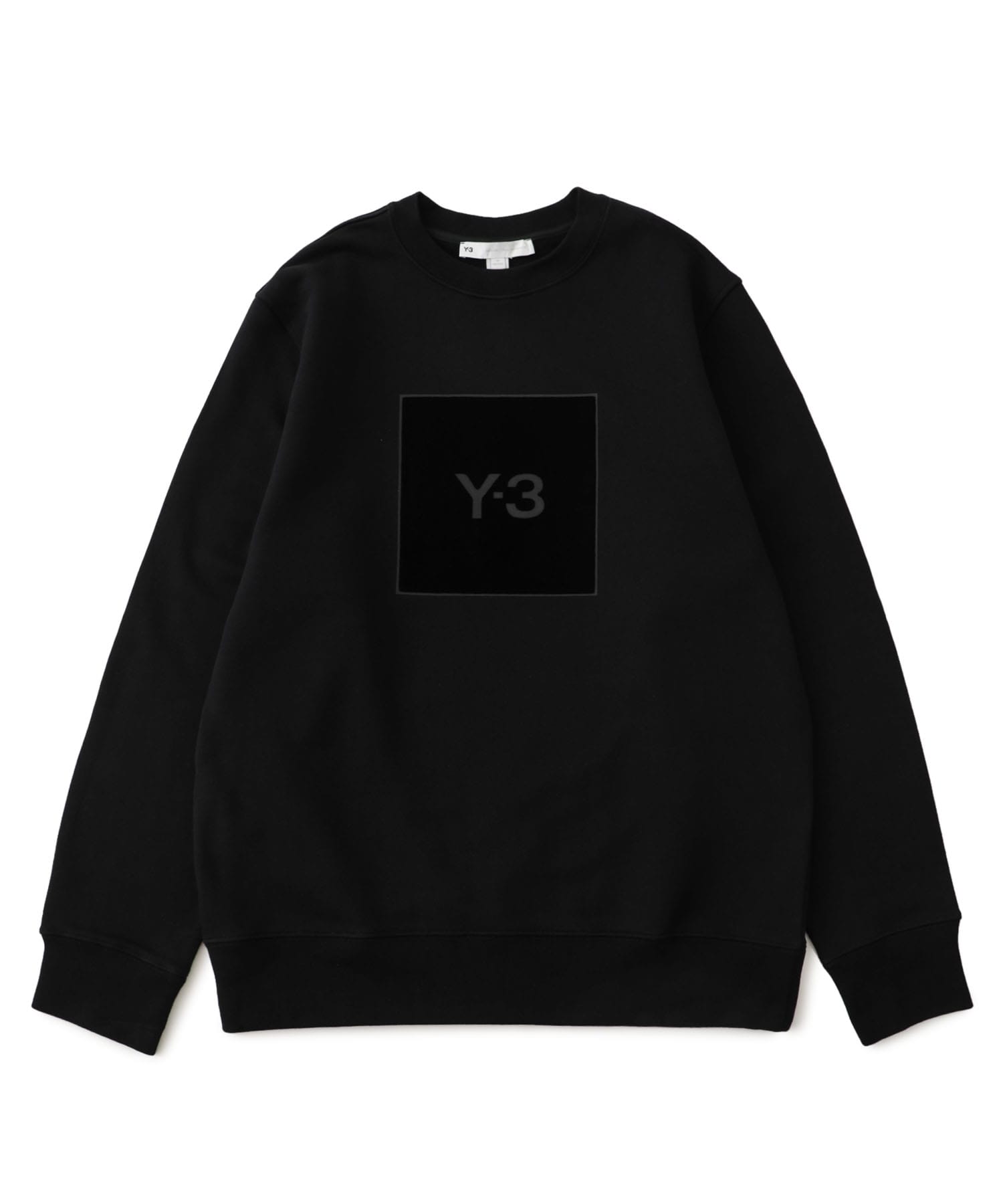 U Square Logo Crew Sweatshirt S Black Y 3 Mens Studious Online公式通販サイト