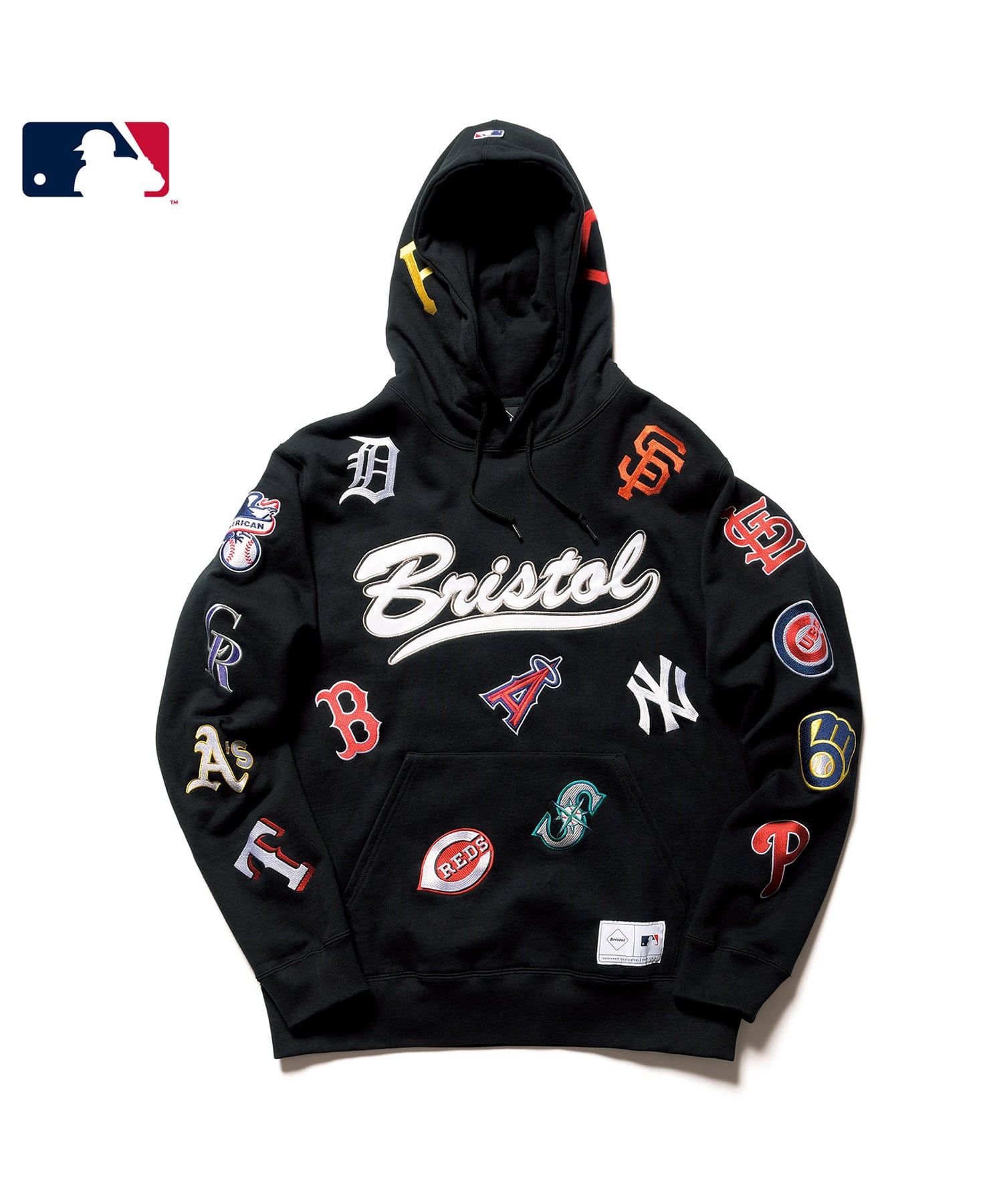 即日発送　FCRB MLB TOUR ALL TEAM SWEAT HOODIE