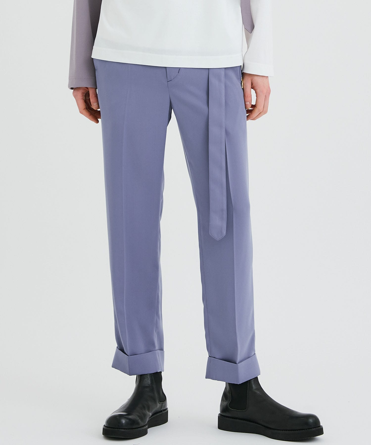 国内先行発売 CULLNI 21SS STUDIOUS別注 BELTED SLACKS スラックス