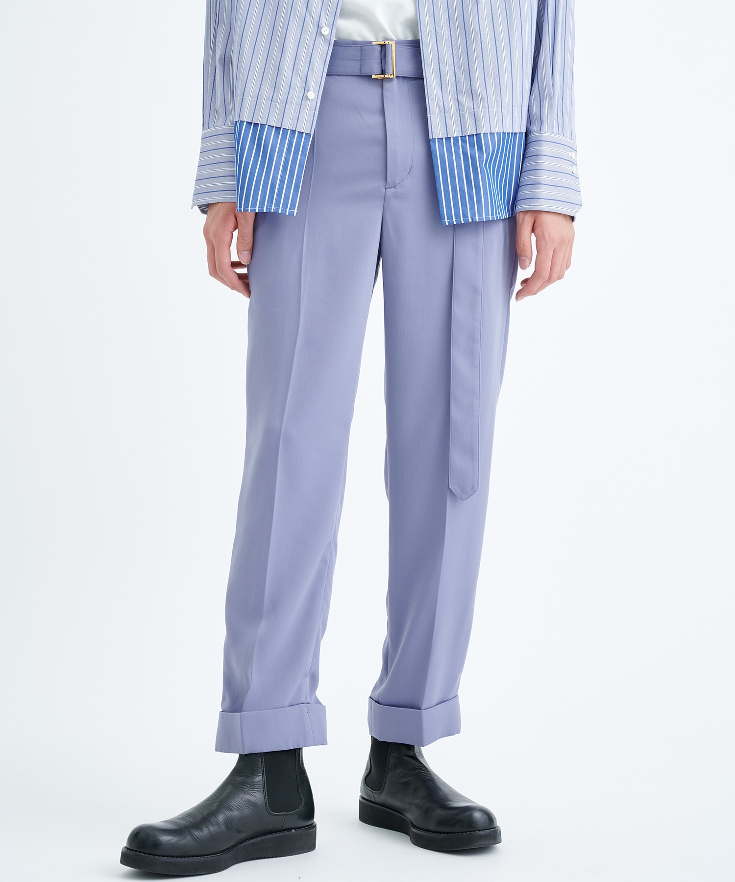 BELTED WIDE SLACKS