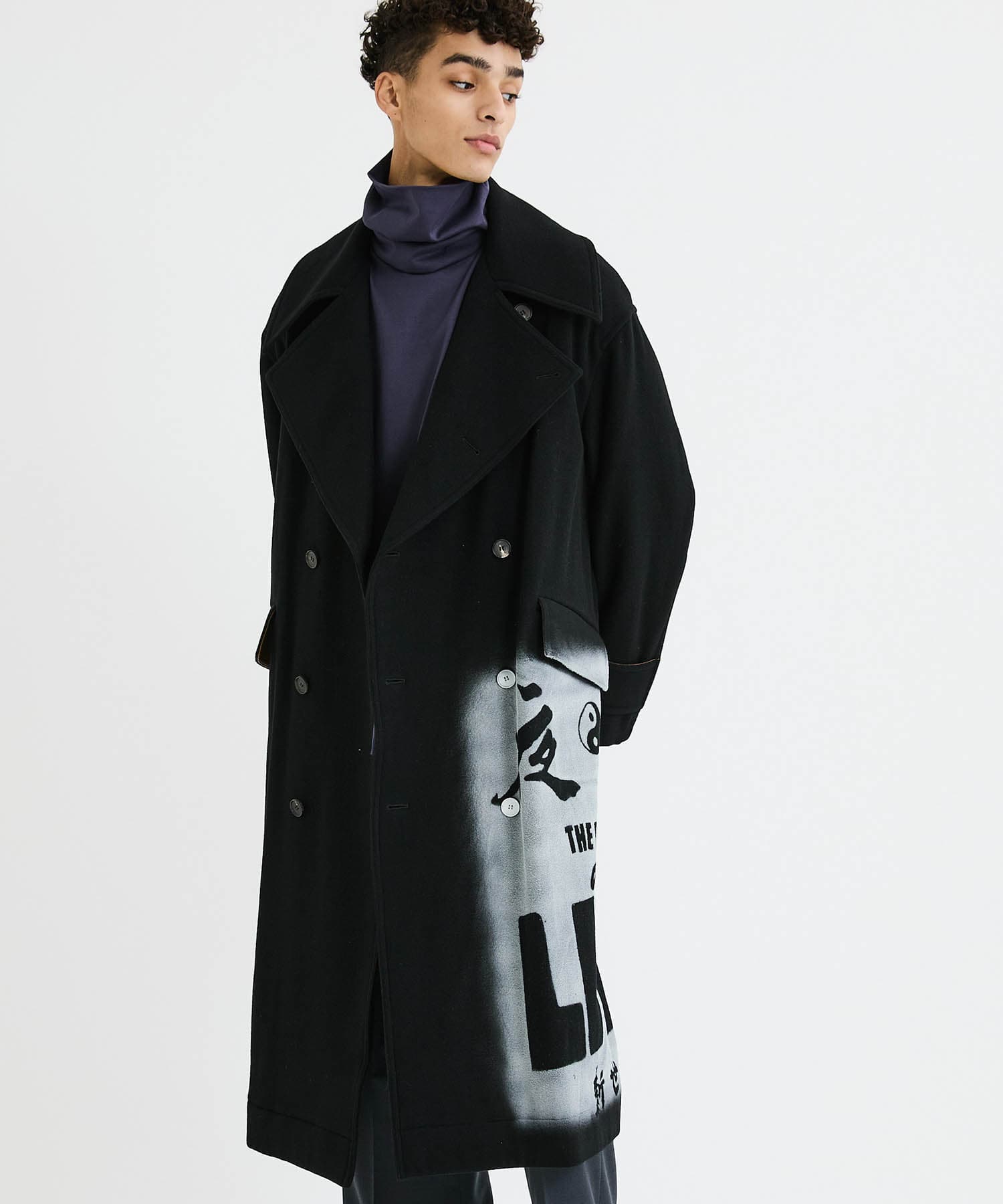 BED J.W. FORD Wrap coat. ウール混 ラップコート | kensysgas.com