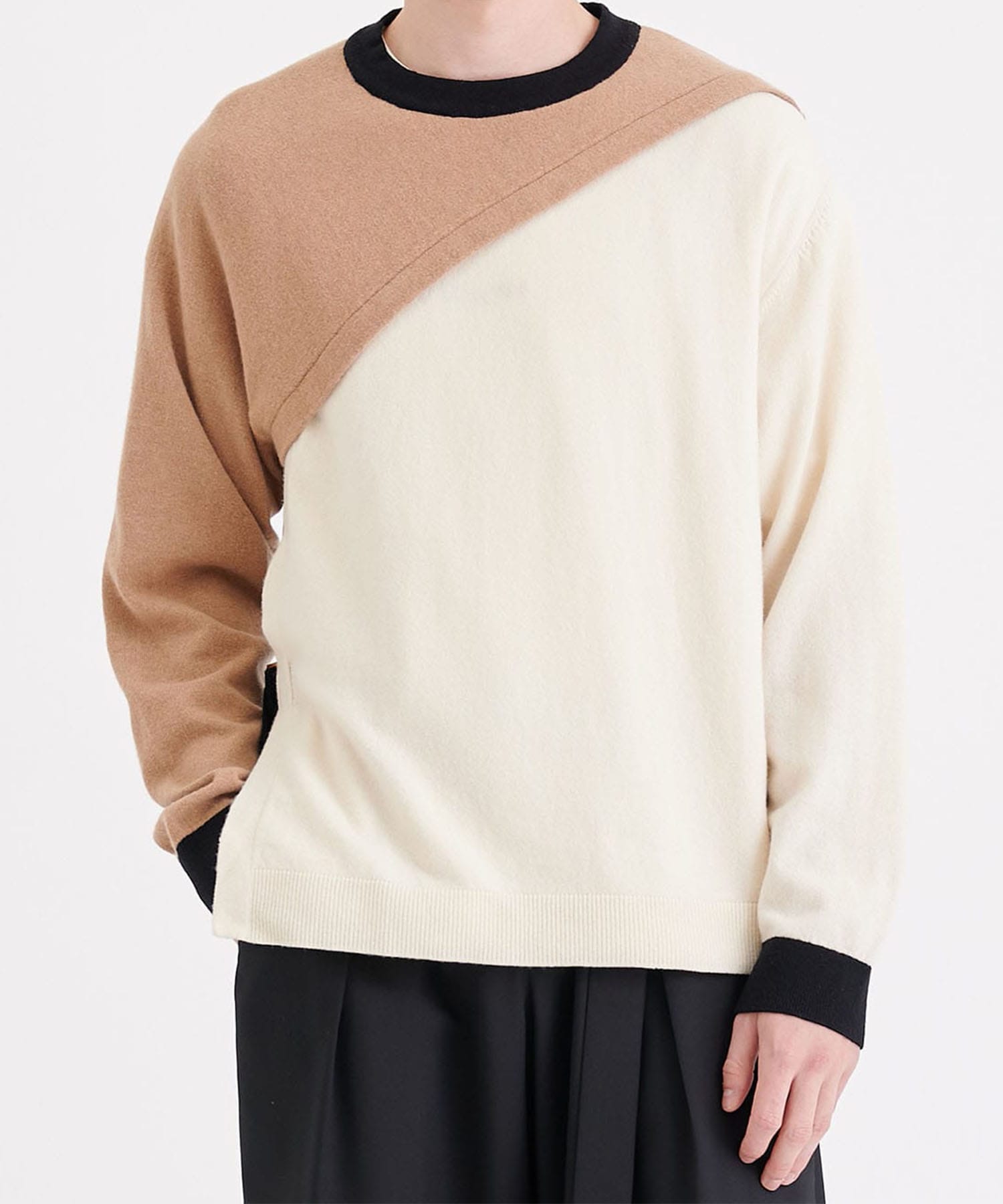 LAYERED BICOLOR KNIT ｜ CULLNI