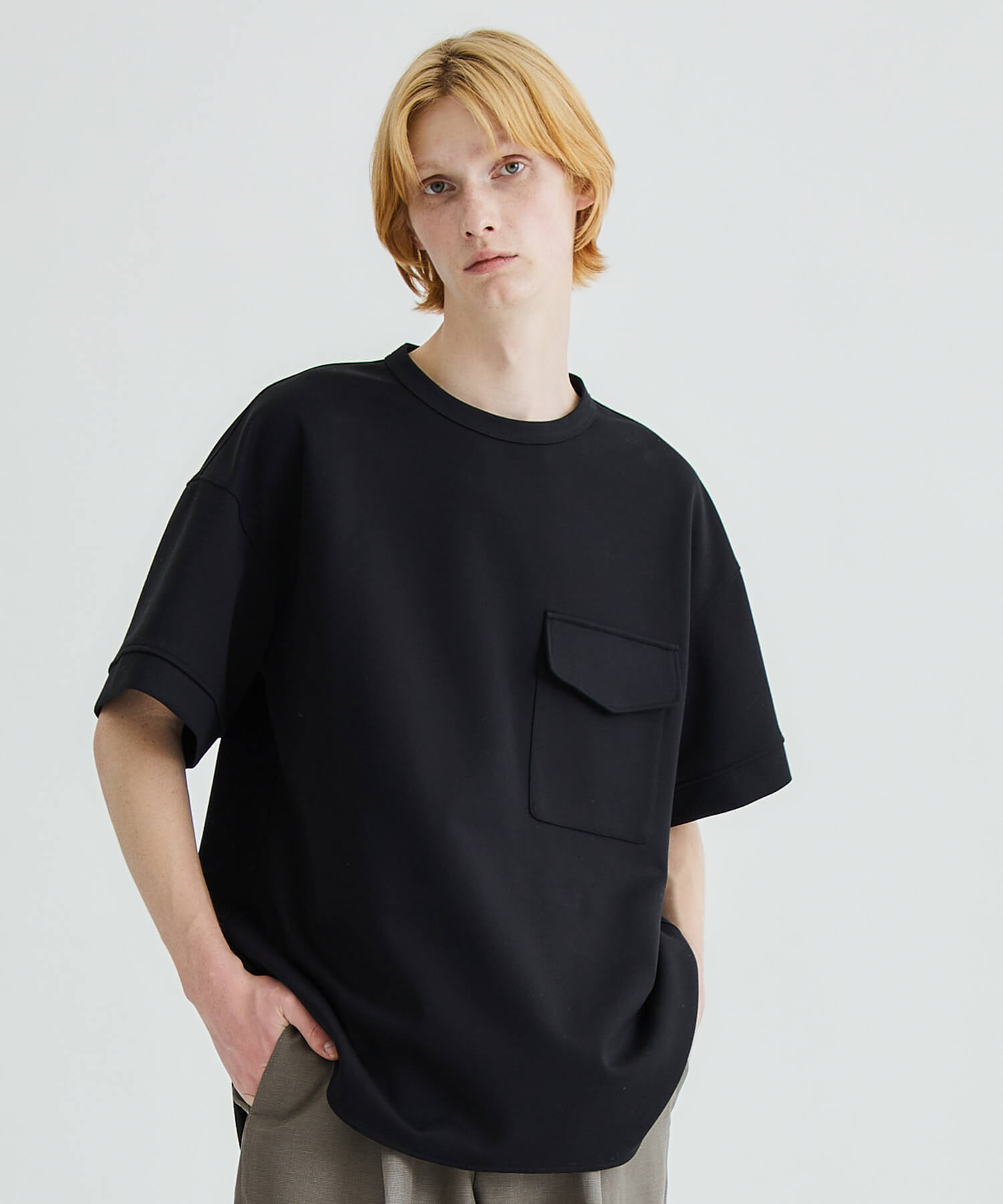 RERACS HALF SLEEVE FLAP POCKET T-SHIRT | hartwellspremium.com