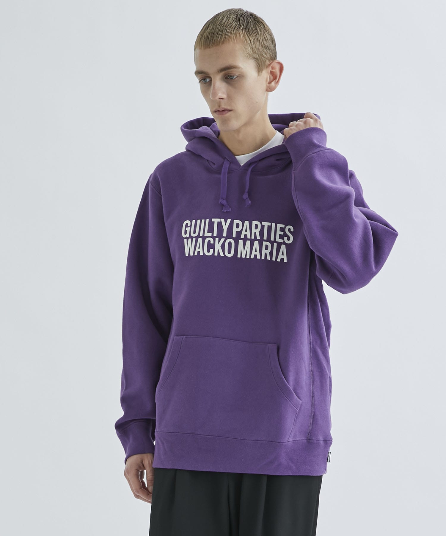 WACKO MARIA HEAVY WEIGHT PULLOVER HOOD 灰 - パーカー