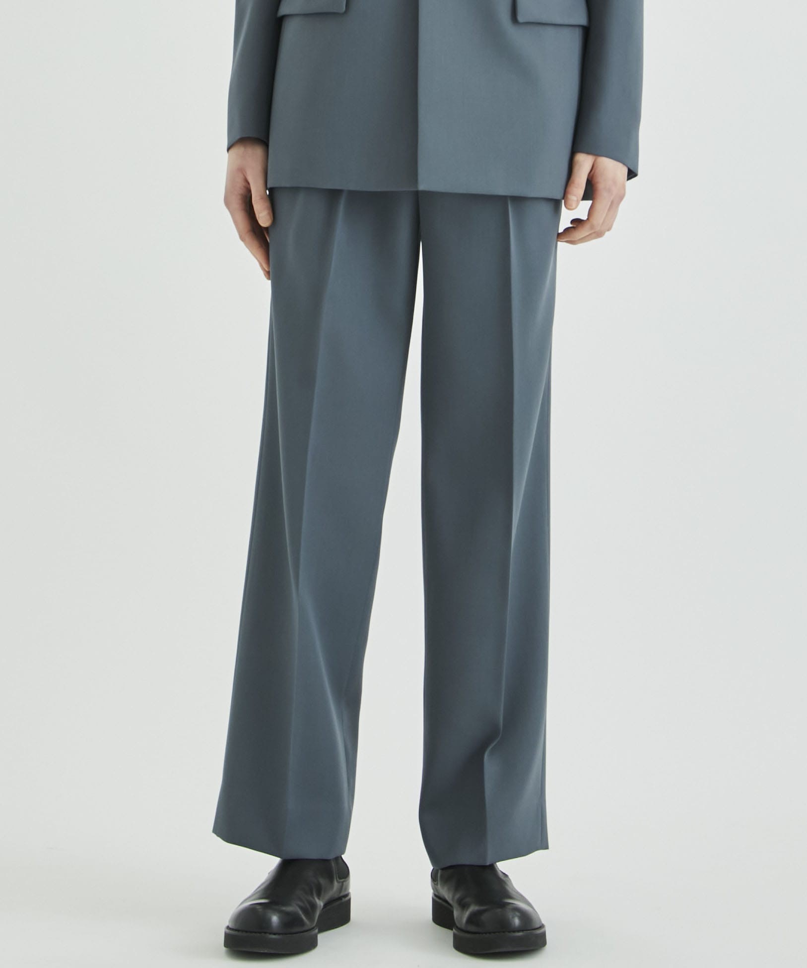 柄デザイン無地th products Wide Tailored Pants - スラックス