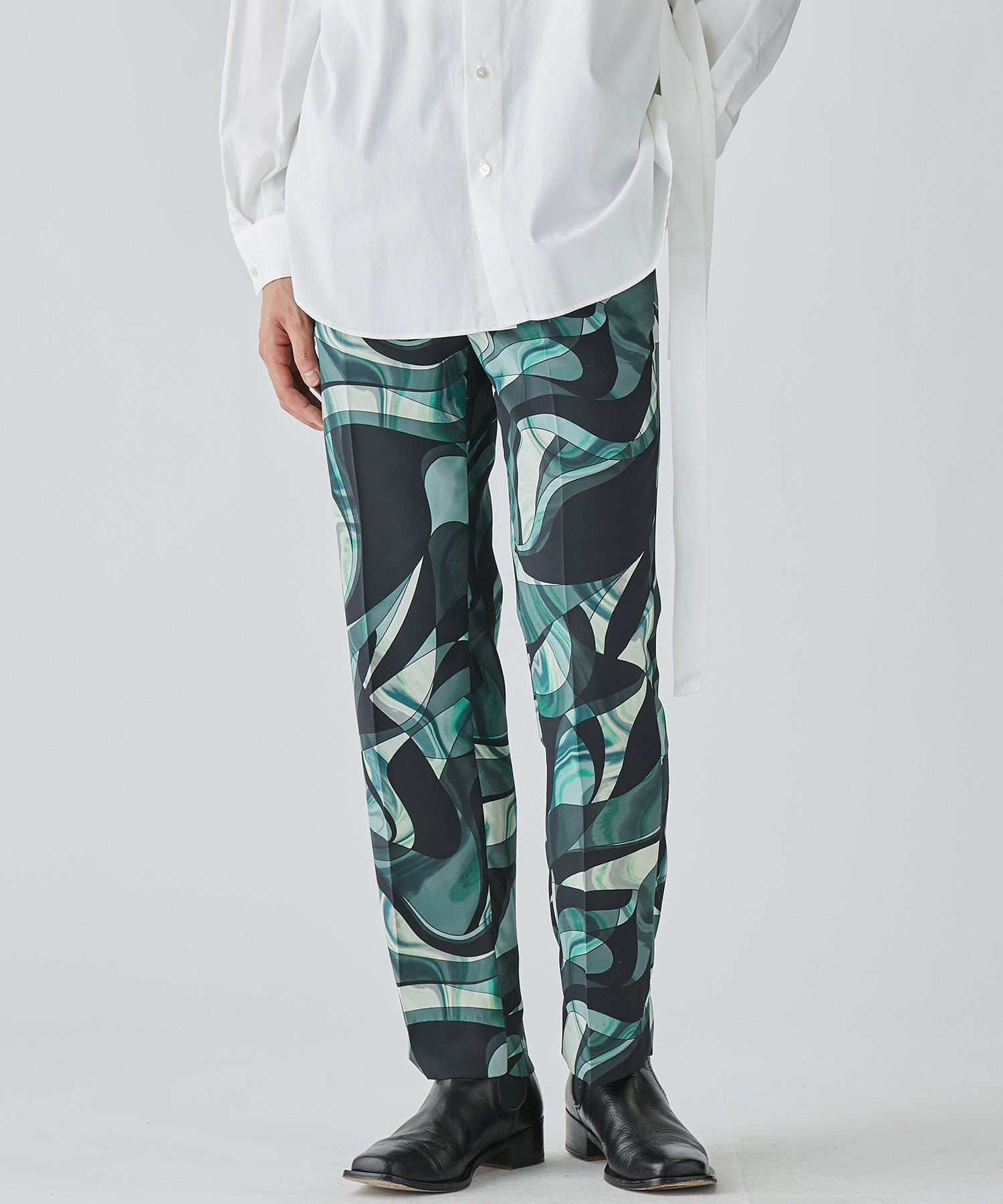 MARBLE PRINT PANTS(1 GREEN): LiNoH: MENS｜ STUDIOUS ONLINE公式通販 