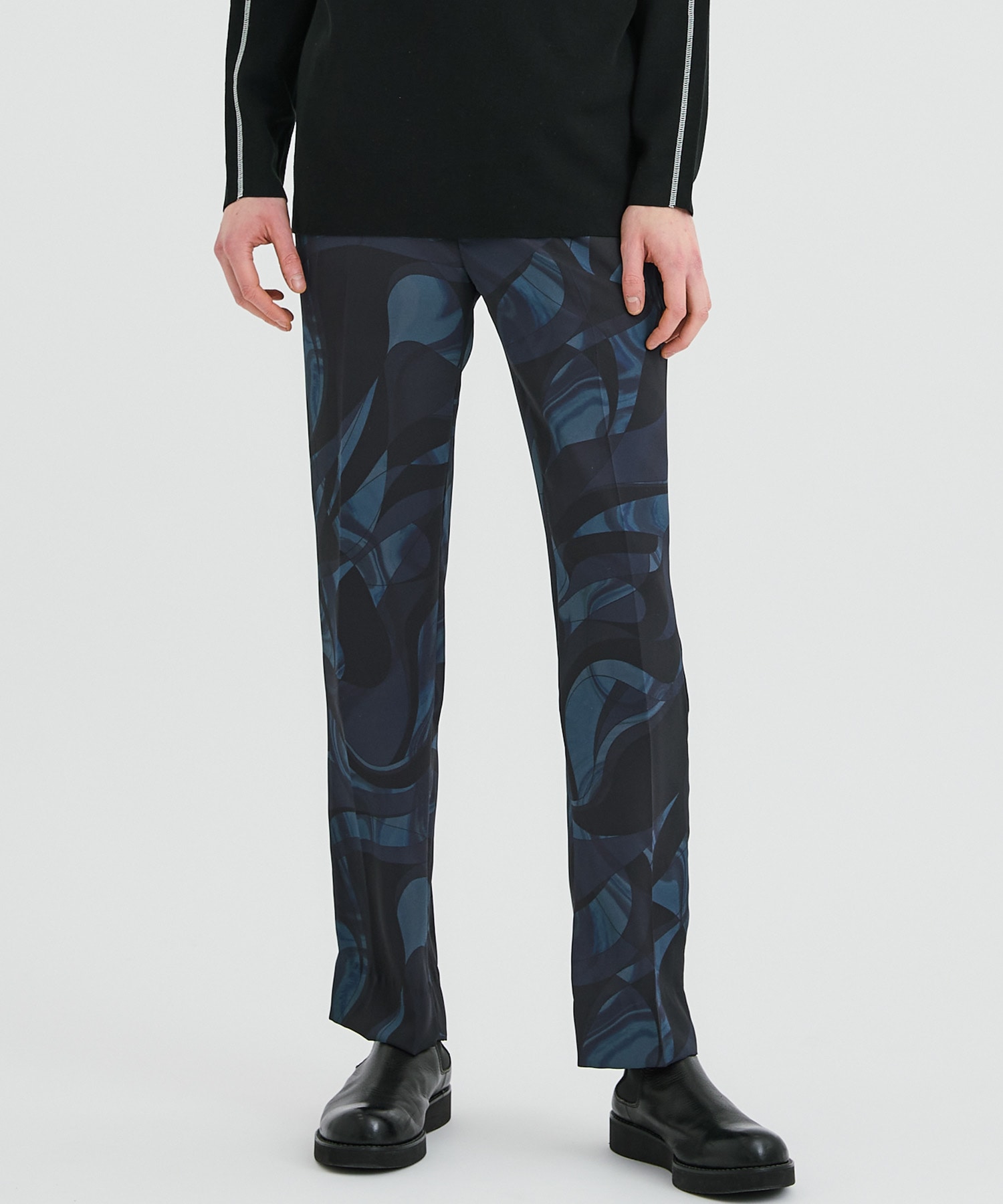 MARBLE PRINT PANTS(1 GREEN): LiNoH: MENS｜ STUDIOUS ONLINE公式通販