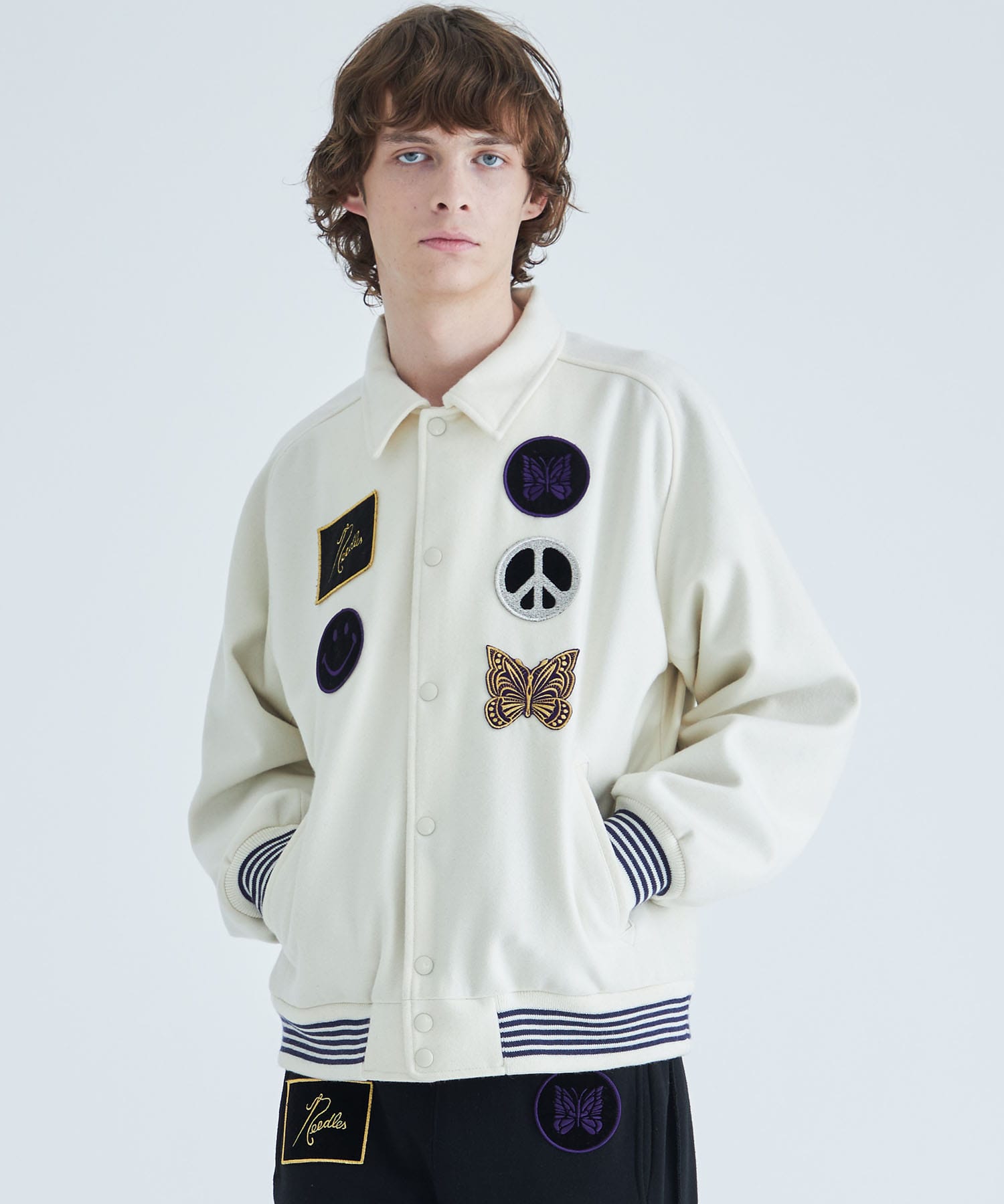 新品】NEEDLES STUDIOUS 別注 VARSITY JACKET www.krzysztofbialy.com