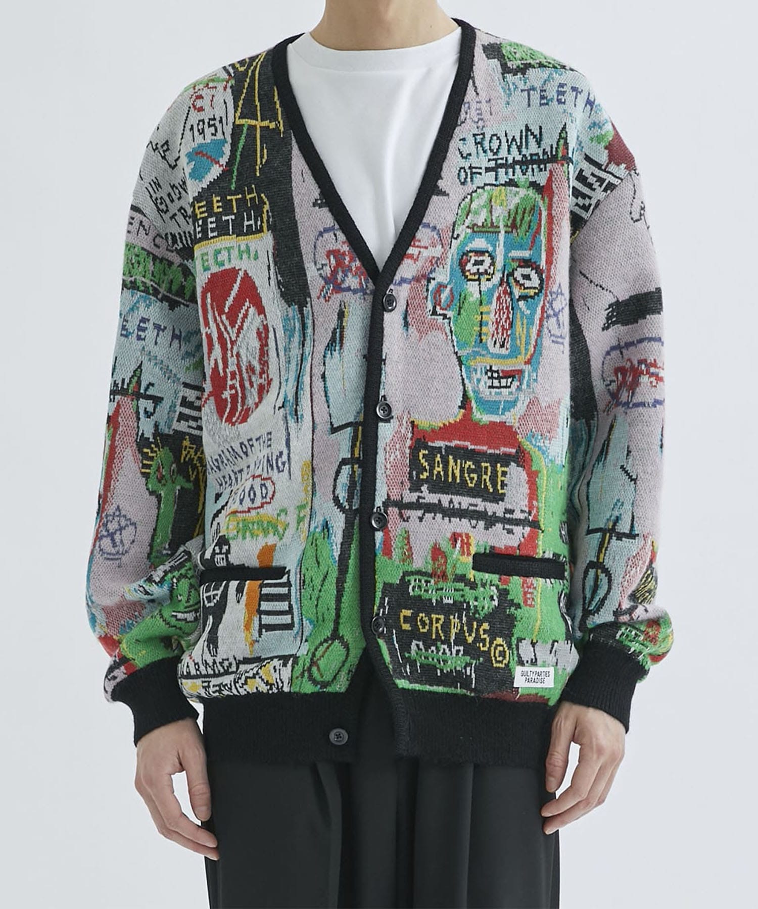 JEAN-MICHEL BASQUIAT / CARDIGAN ( TYPE-3 )｜WACKO MARIA