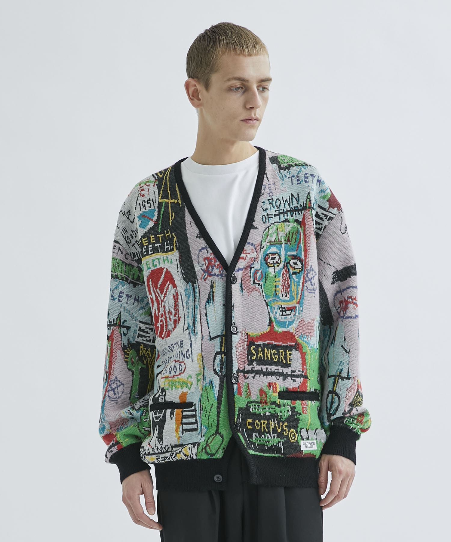 JEAN-MICHEL BASQUIAT / CARDIGAN ( TYPE-3 )｜WACKO MARIA