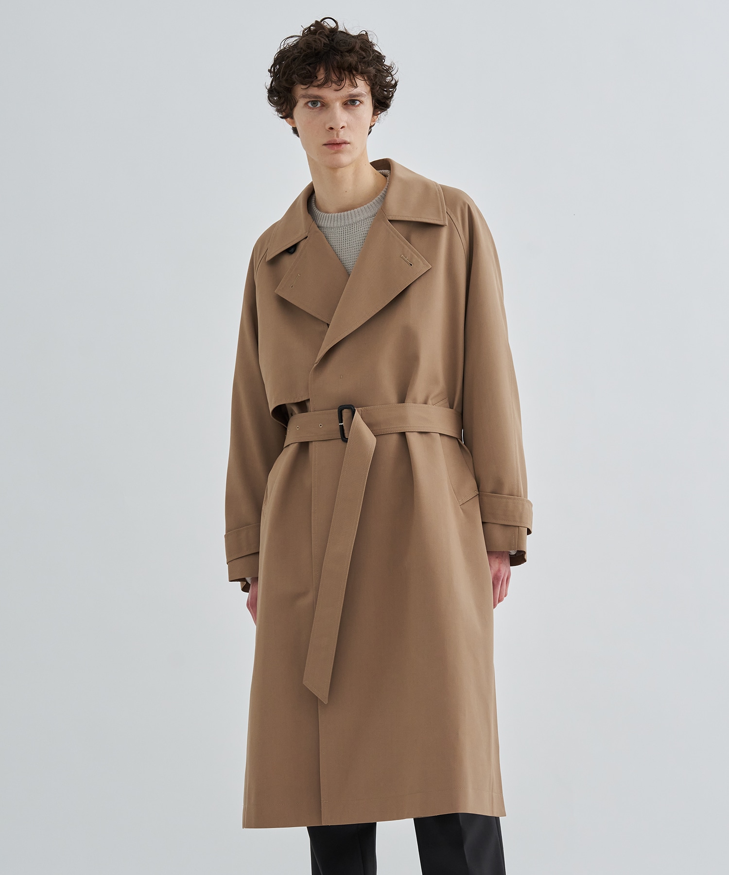 zara khaki oversized coat