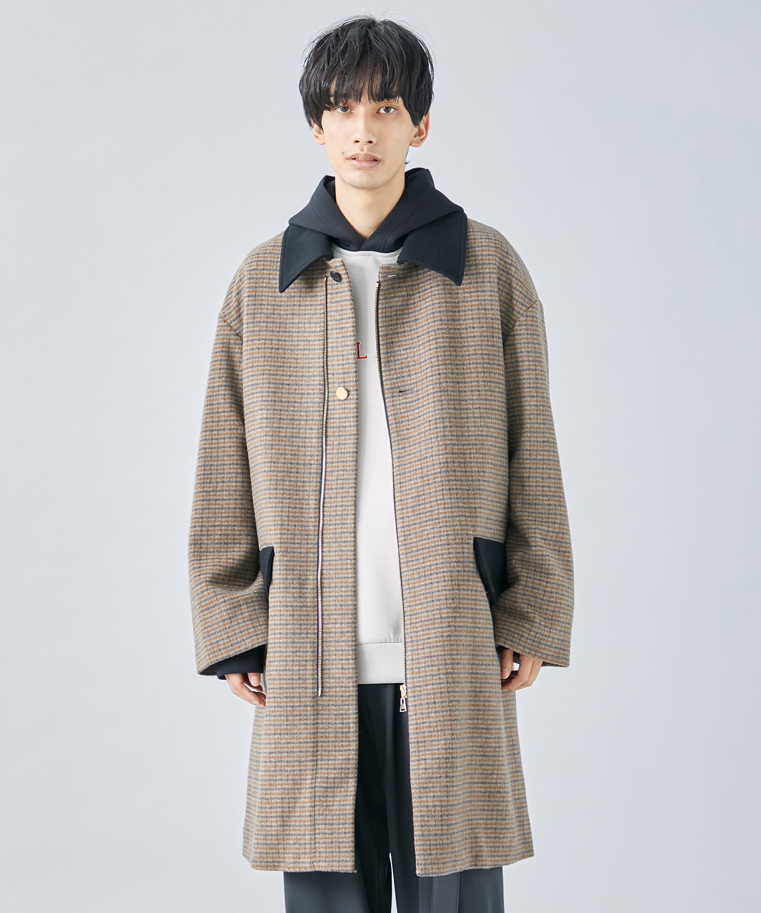 別注>ZIP CHECK COAT｜CULLNI