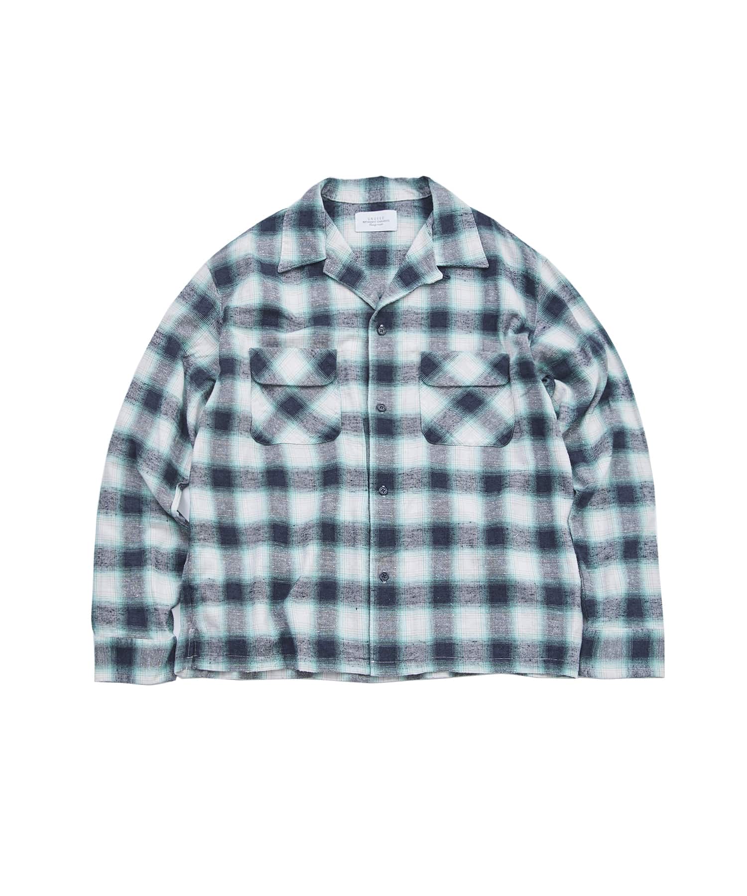 Ombre checked shirt | UNUSED