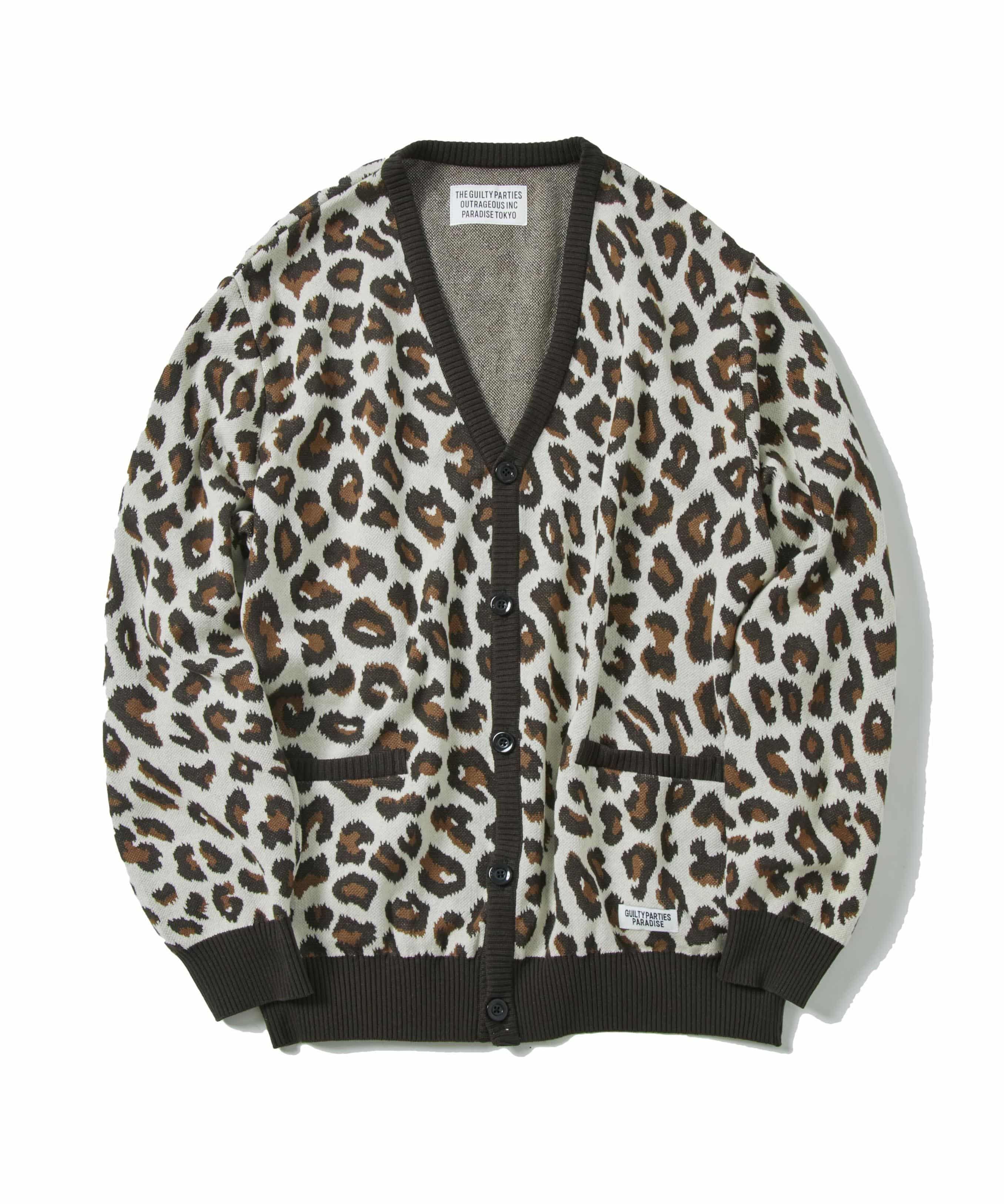 LEOPARD JACQUARD CARDIGAN｜WACKO MARIA