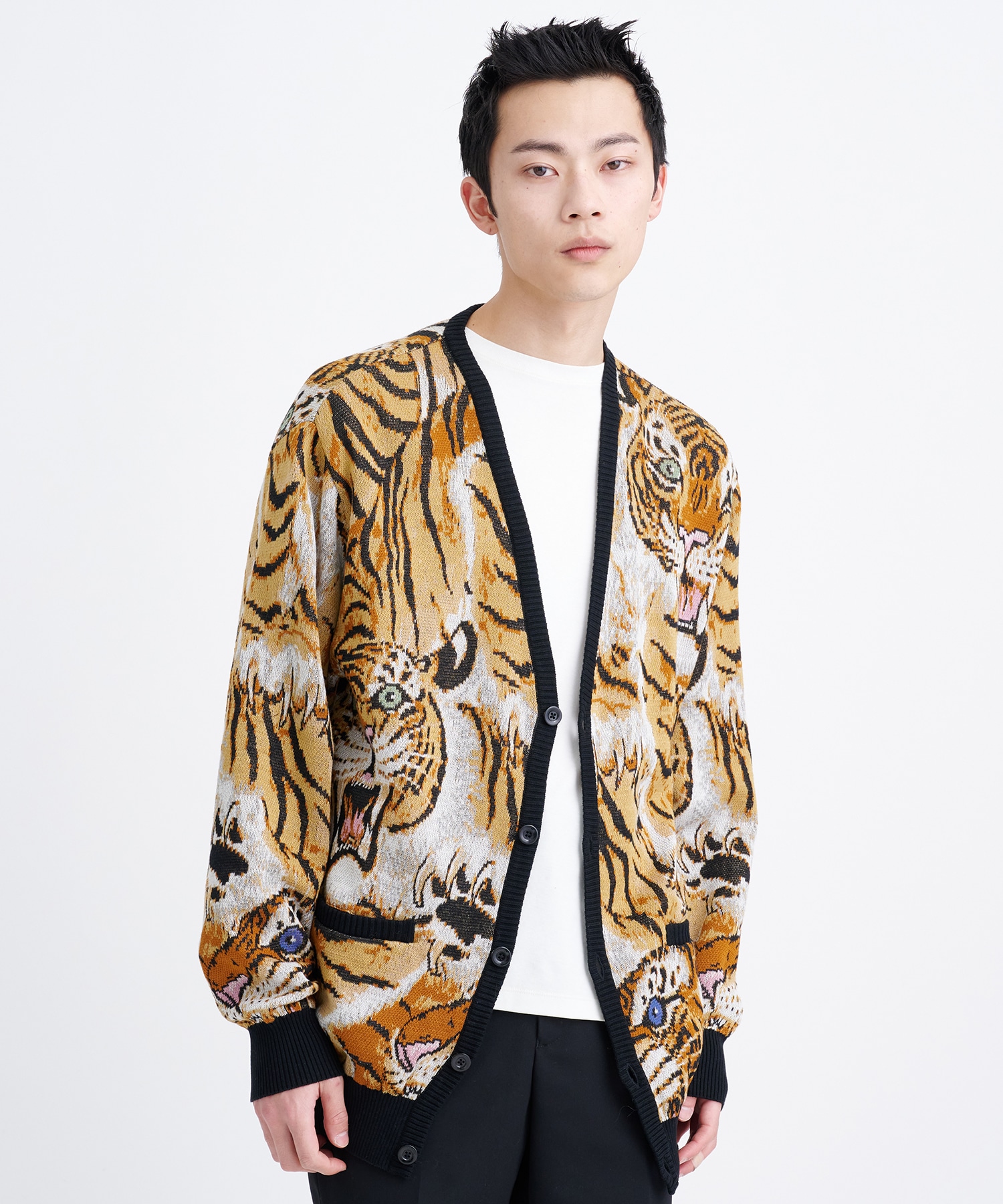 WACKO MARIA TIM LEHI JACQUARD CARDIGAN - トップス