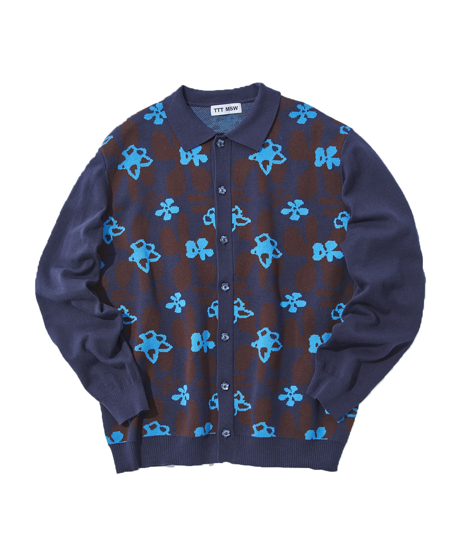 TTT_MSW POLO CARDIGAN blue お値下販売中 ninms.gov.eg