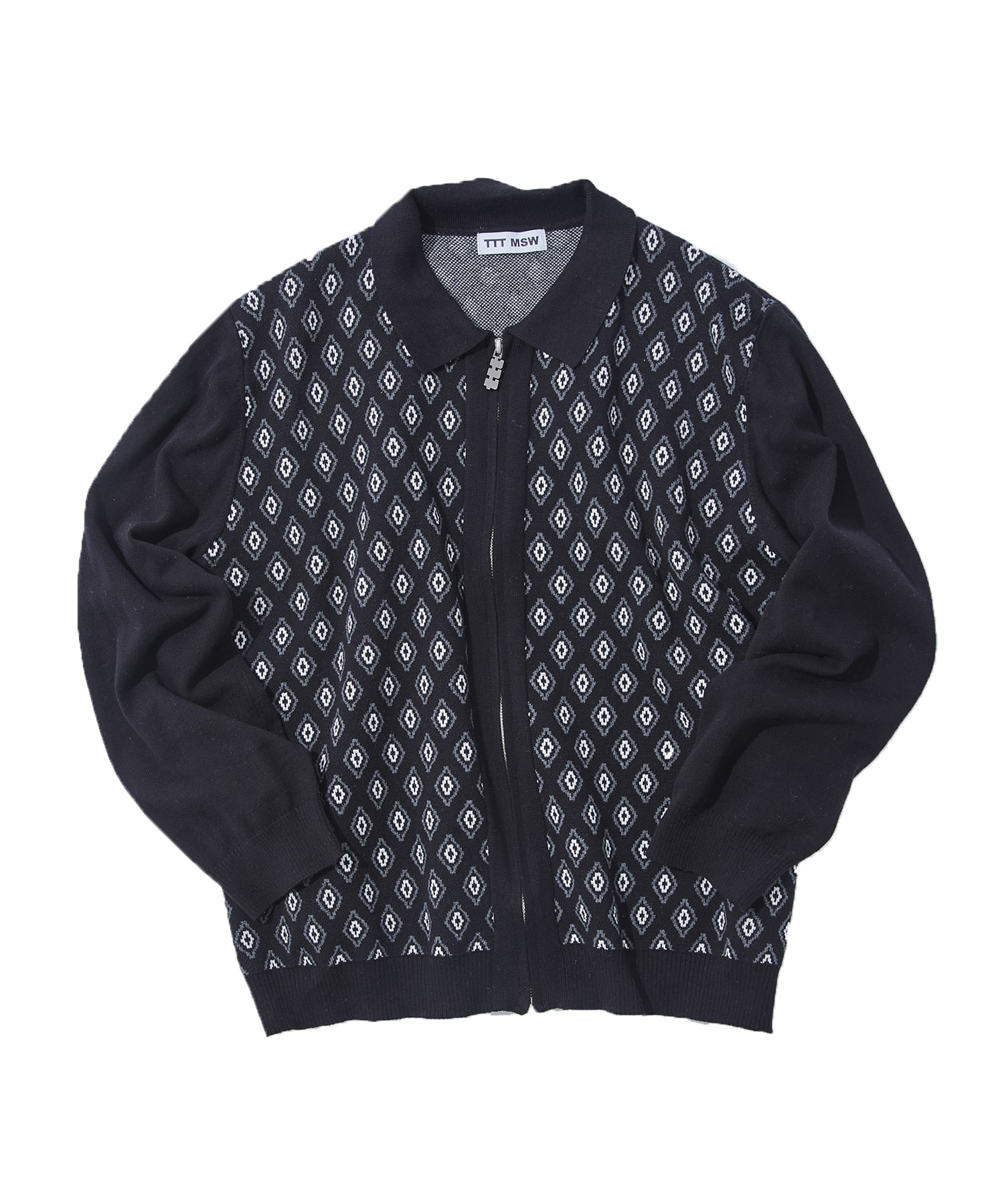 ttt msw diamond knit polo カーディガン-