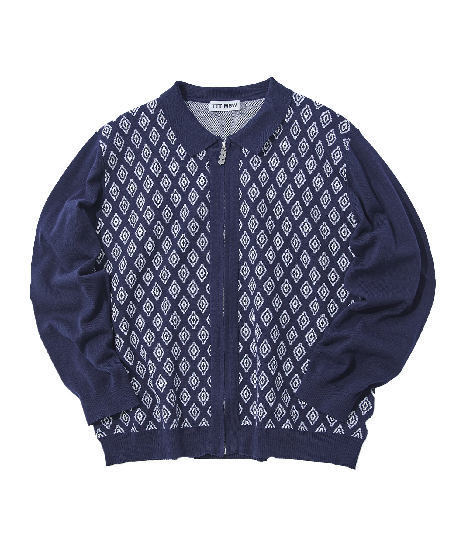 ジューダ様専用 TTT DIAMOND KNIT POLO NAVY-