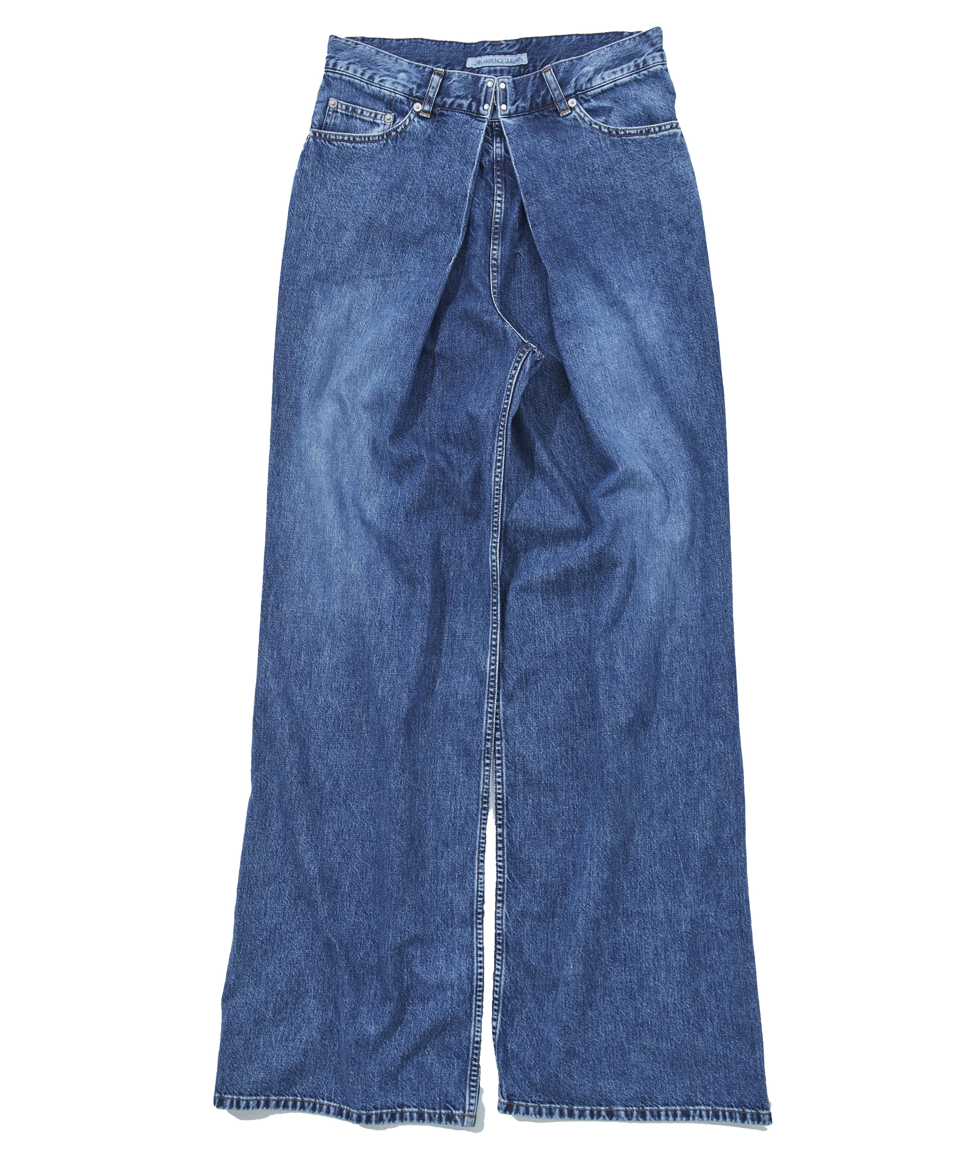 WASHED DENIM WIDE PANTS｜JOHN LAWRENCE SULLIVAN