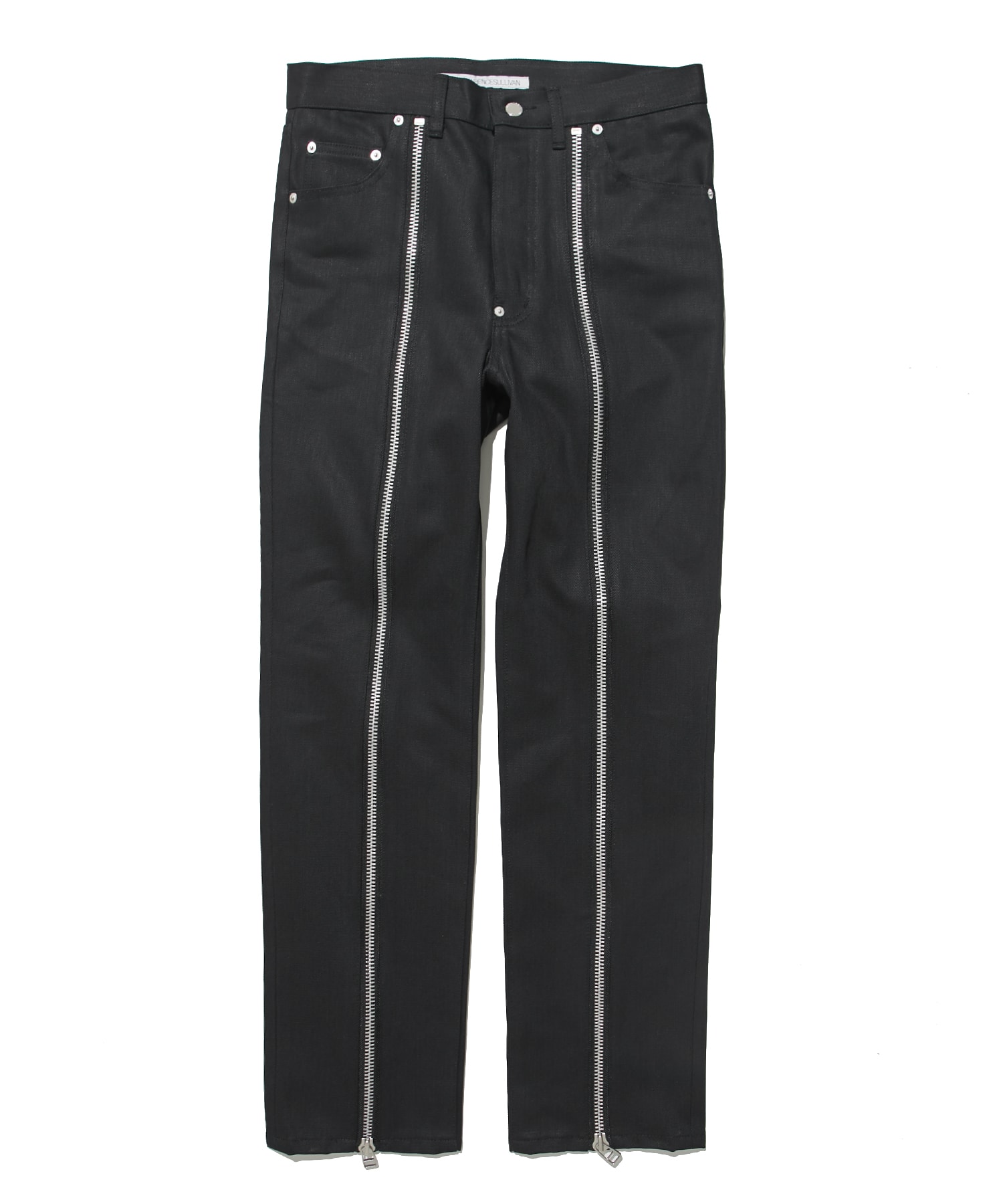 JOHN LAWRENCE SULLIVAN ジョンローレンスサリバン Rigid denim zipped pants リジッドデニムジップパンツ ブラック JLS-02-19