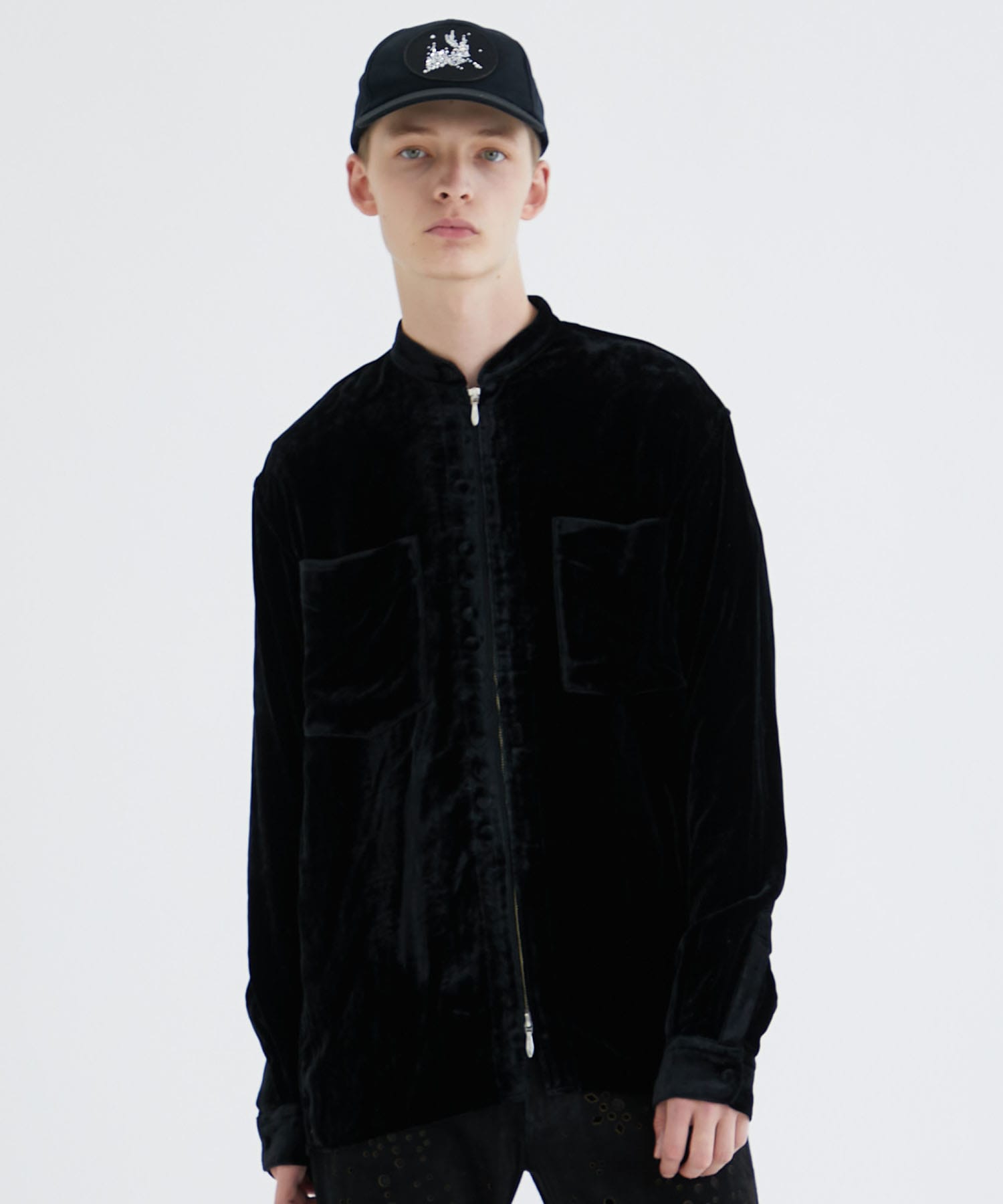 MASU VELVET ZIP UP SHIRT | www.innoveering.net