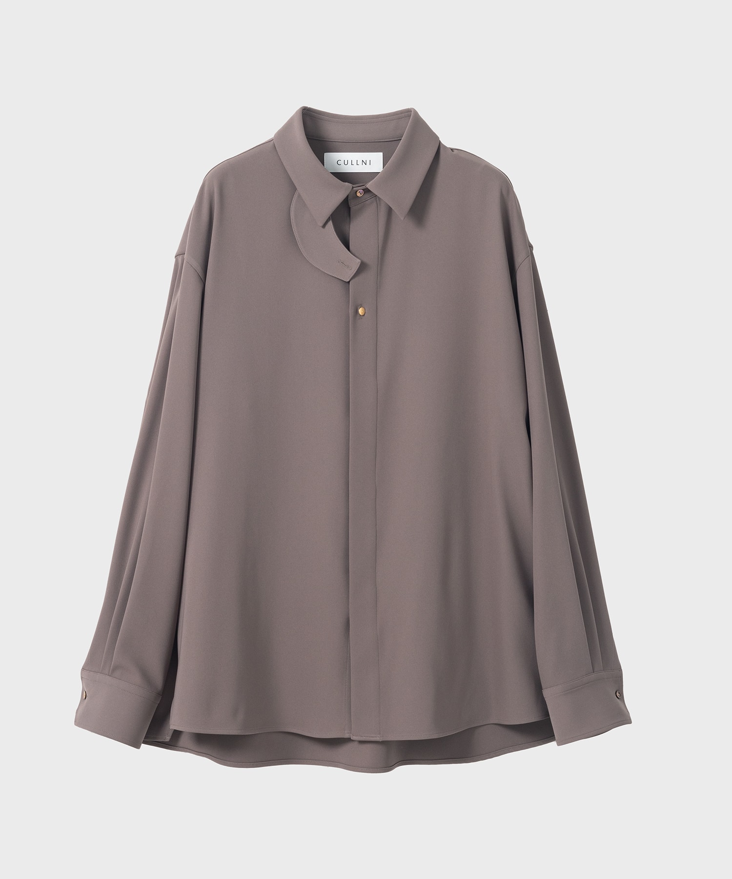 Double Satin Chin Tab Shirt | CULLNI