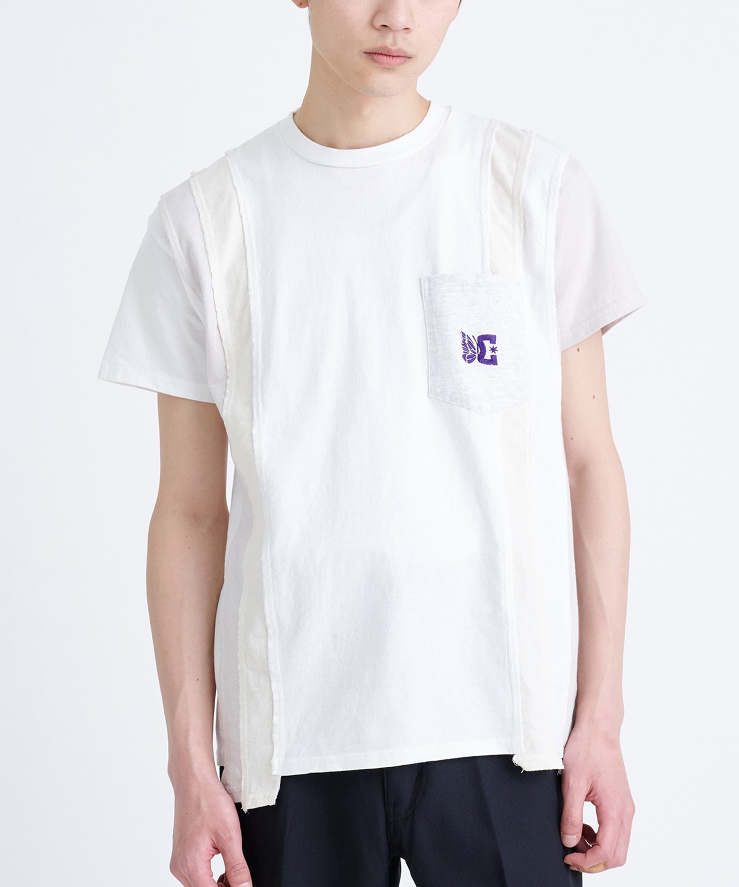 人気の Tシャツ L 232 ブラック グレー ニードルス ニードルズ needles ...